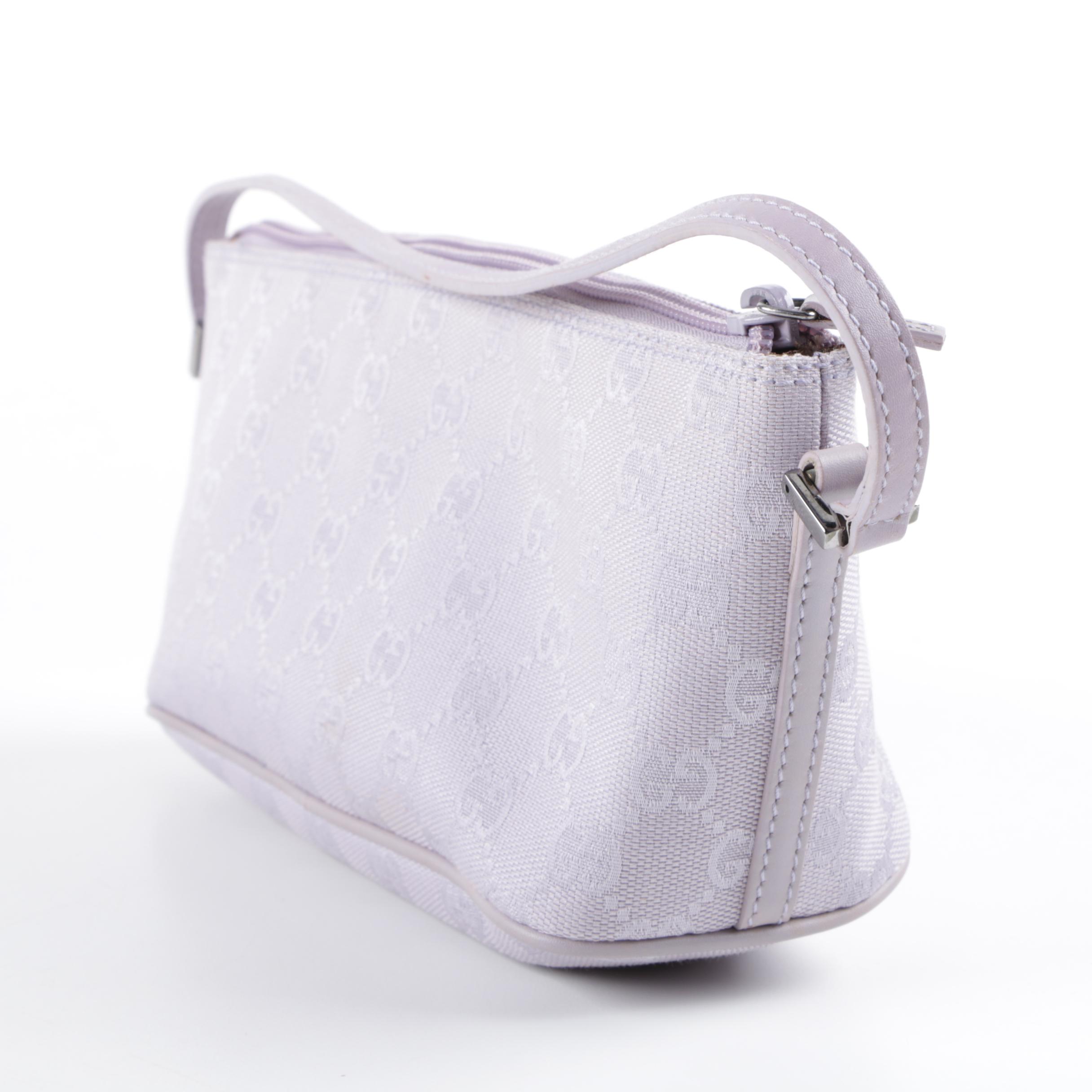 Gucci Lilac GG Canvas Pochette