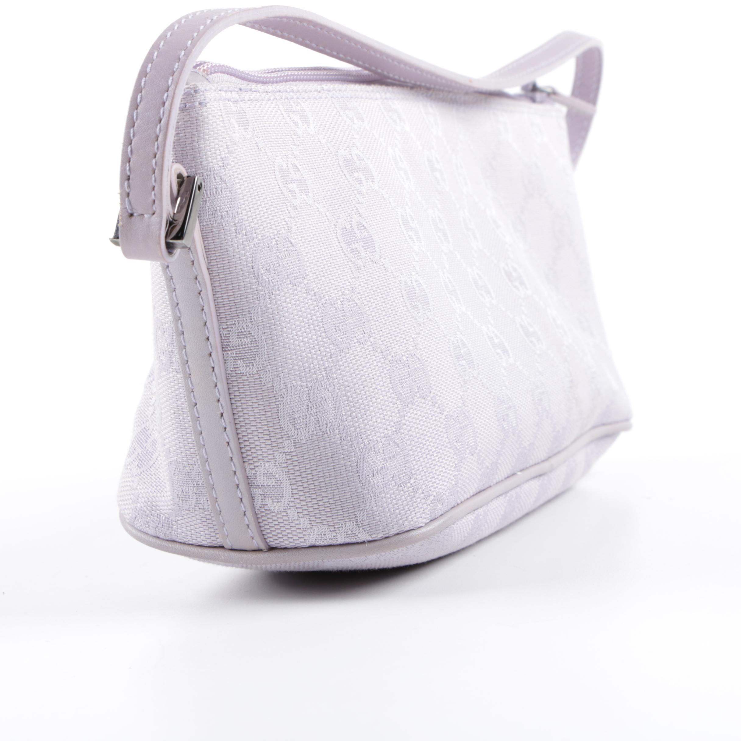 Gucci Lilac GG Canvas Pochette