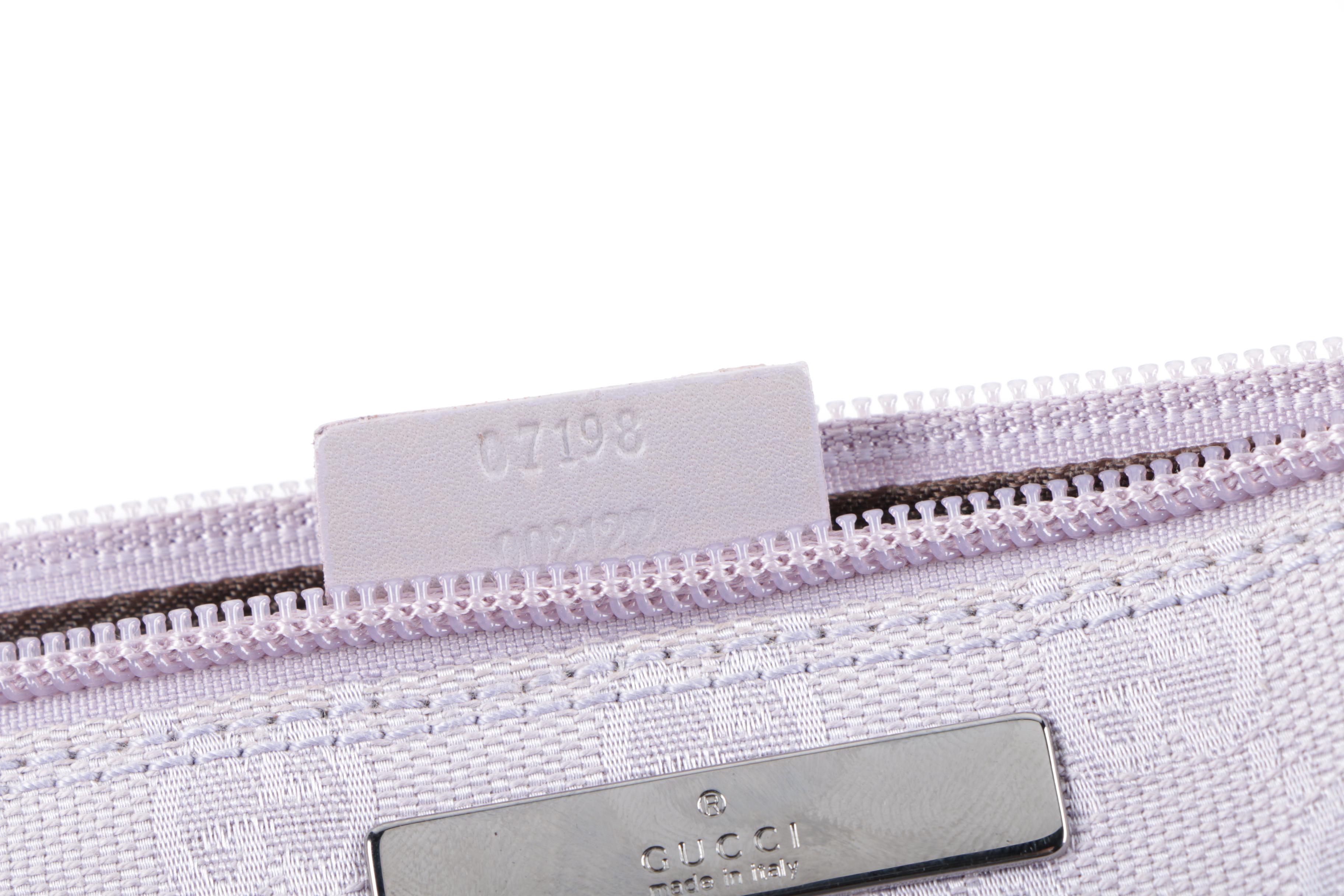 Gucci Lilac GG Canvas Pochette