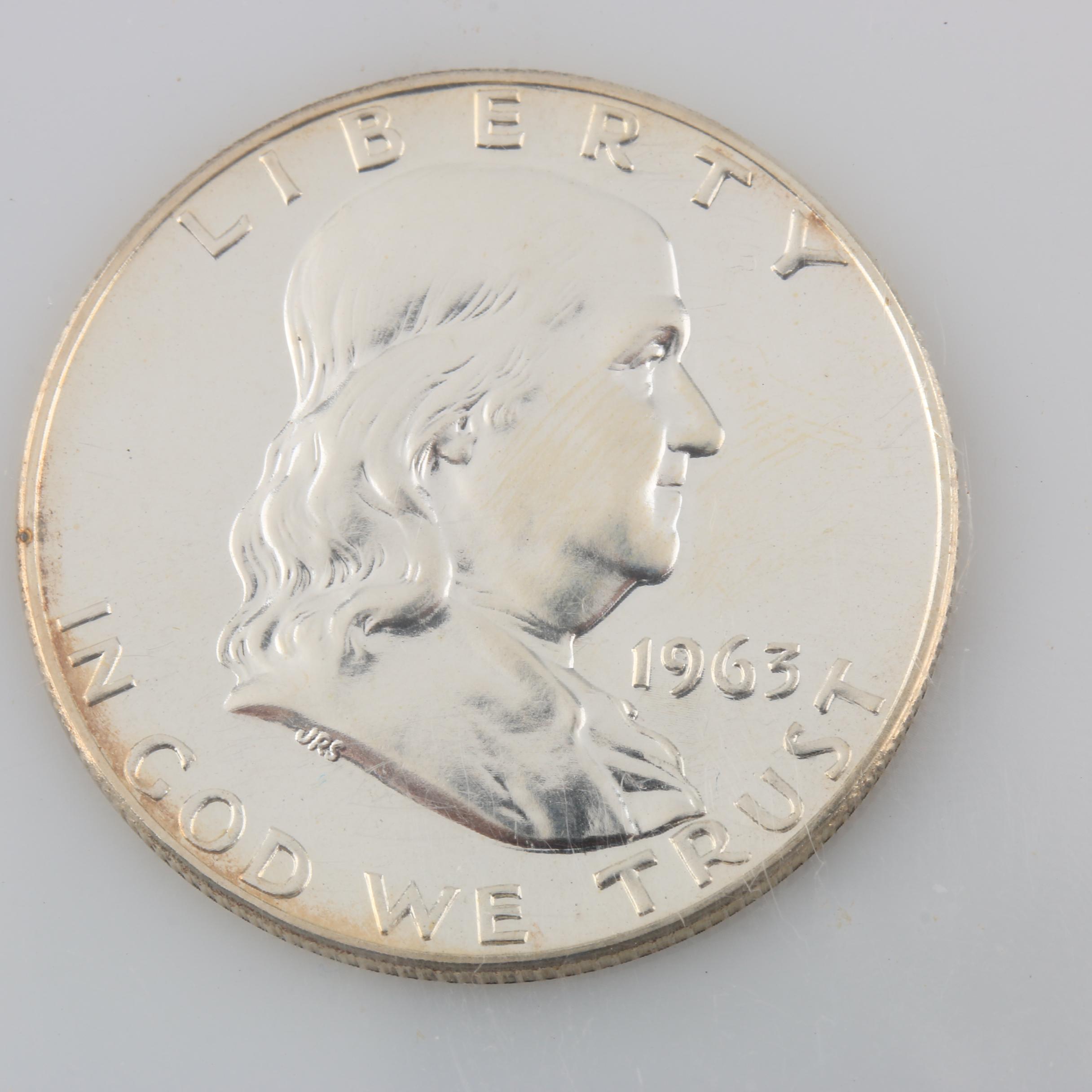 1963 Franklin Silver Half Dollar Proof Coin