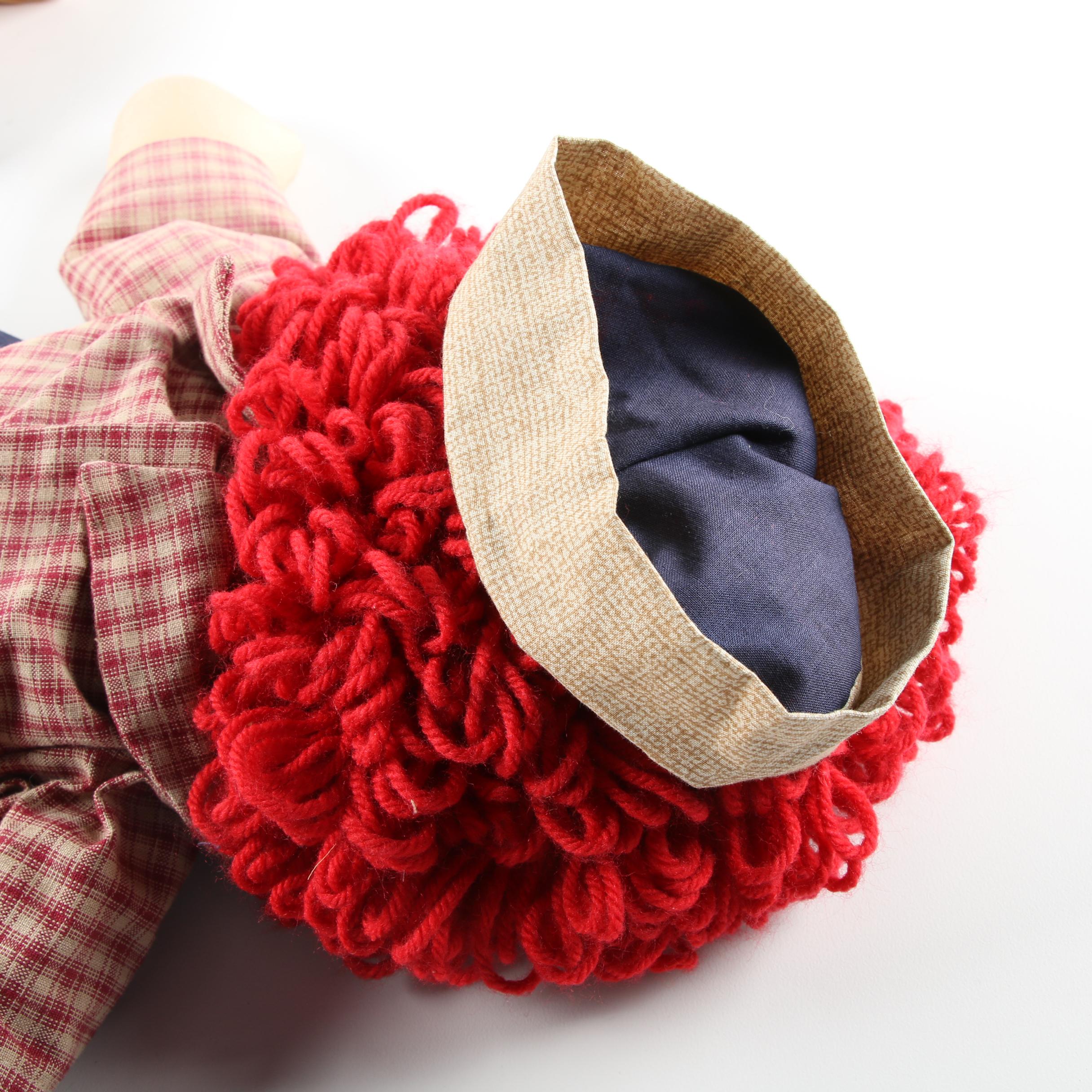 Vintage "Raggedy Anne" and "Andy" Cloth Dolls
