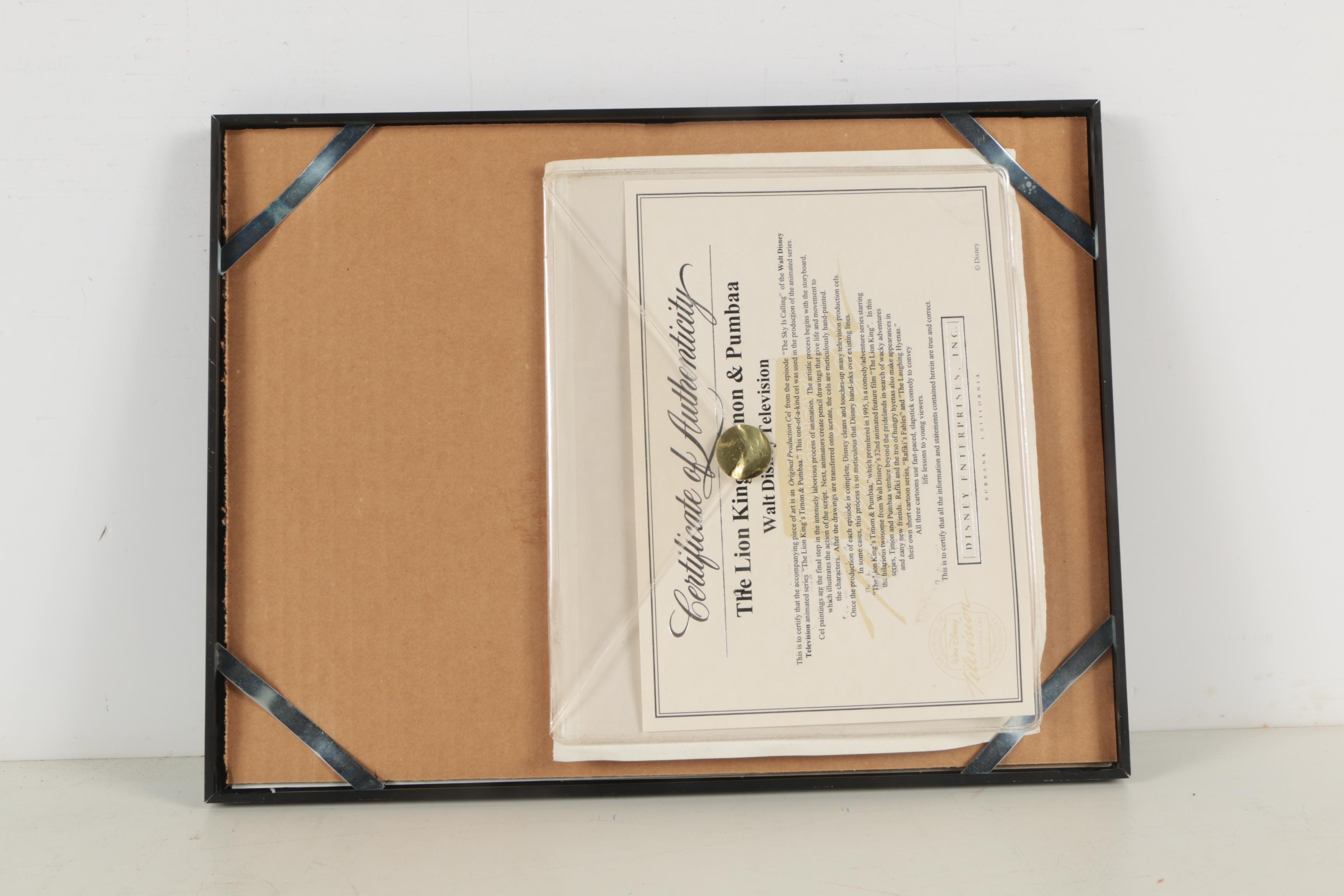 Production Cel of Rafiki from "The Lion King's Timon and Pumbaa"