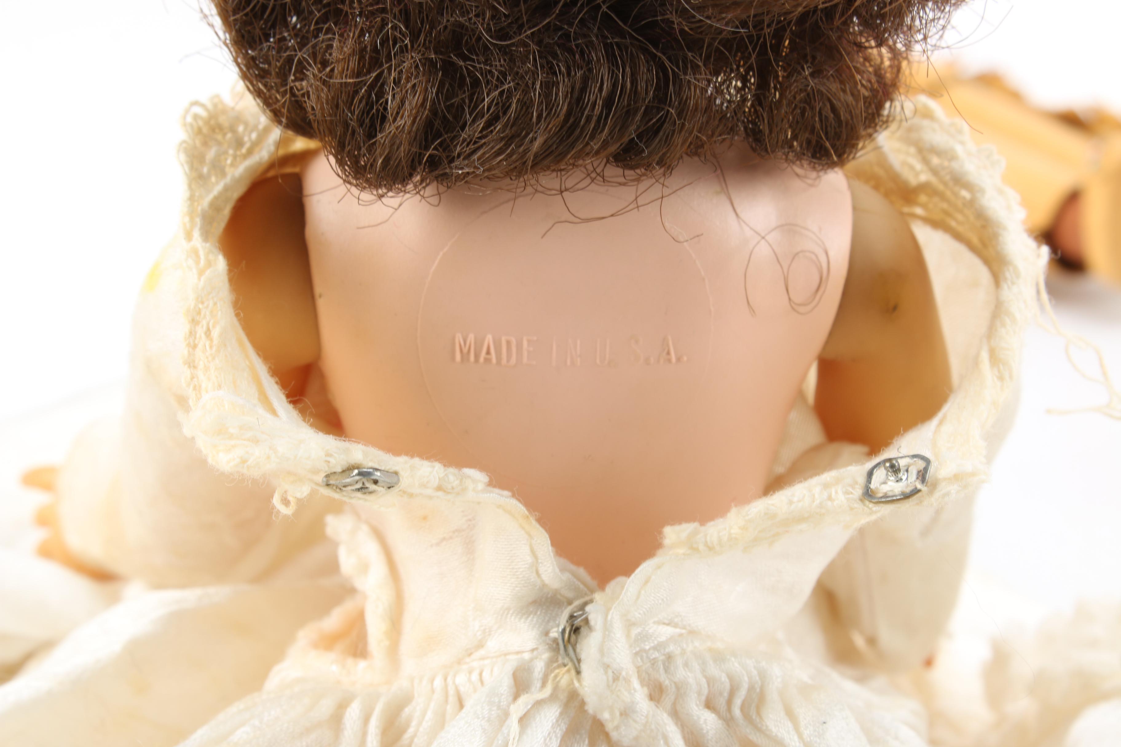 1960s Ideal "Mitzi" Doll with Vintage Baby Dolls