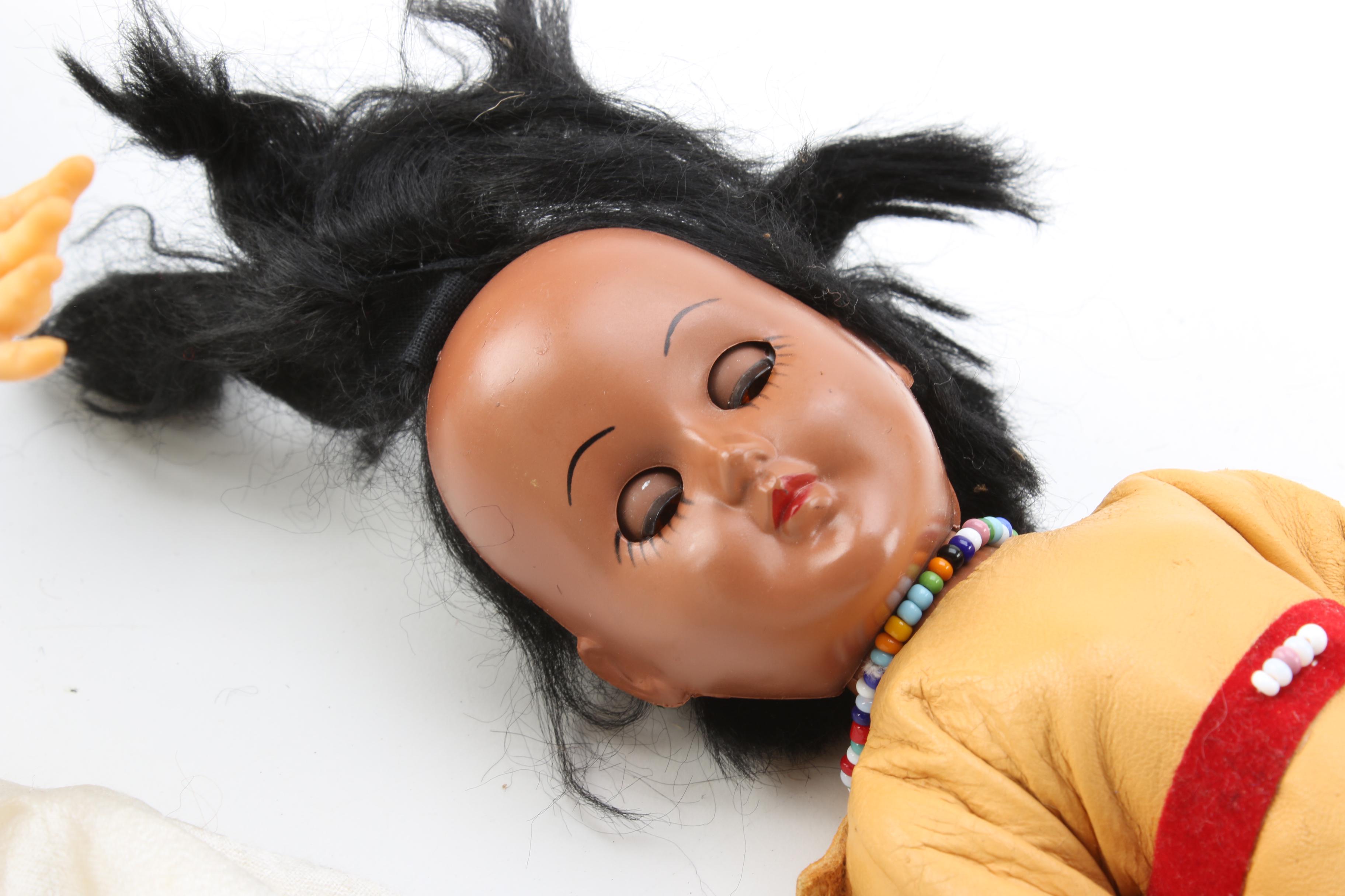 1960s Ideal "Mitzi" Doll with Vintage Baby Dolls