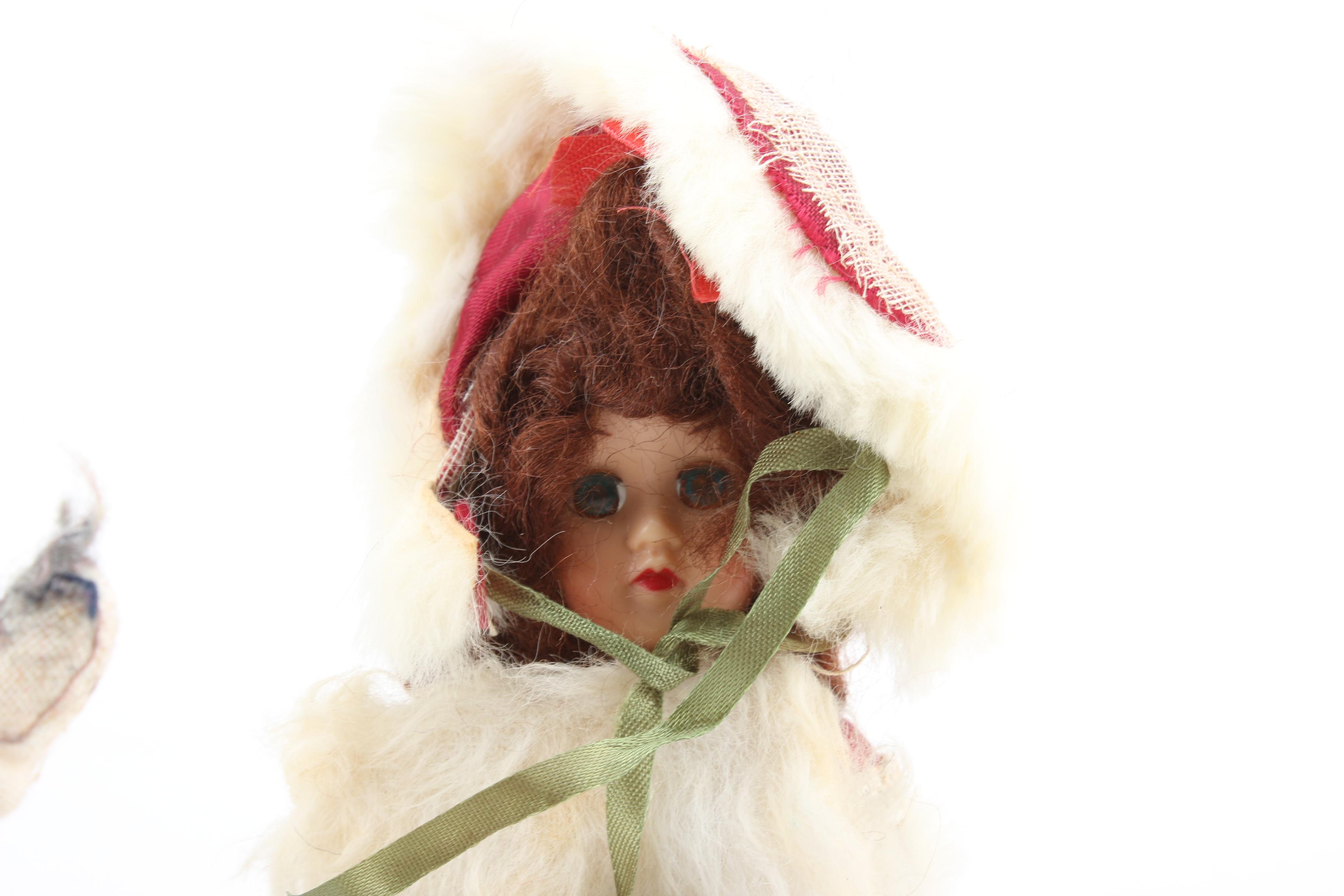 1960s Ideal "Mitzi" Doll with Vintage Baby Dolls