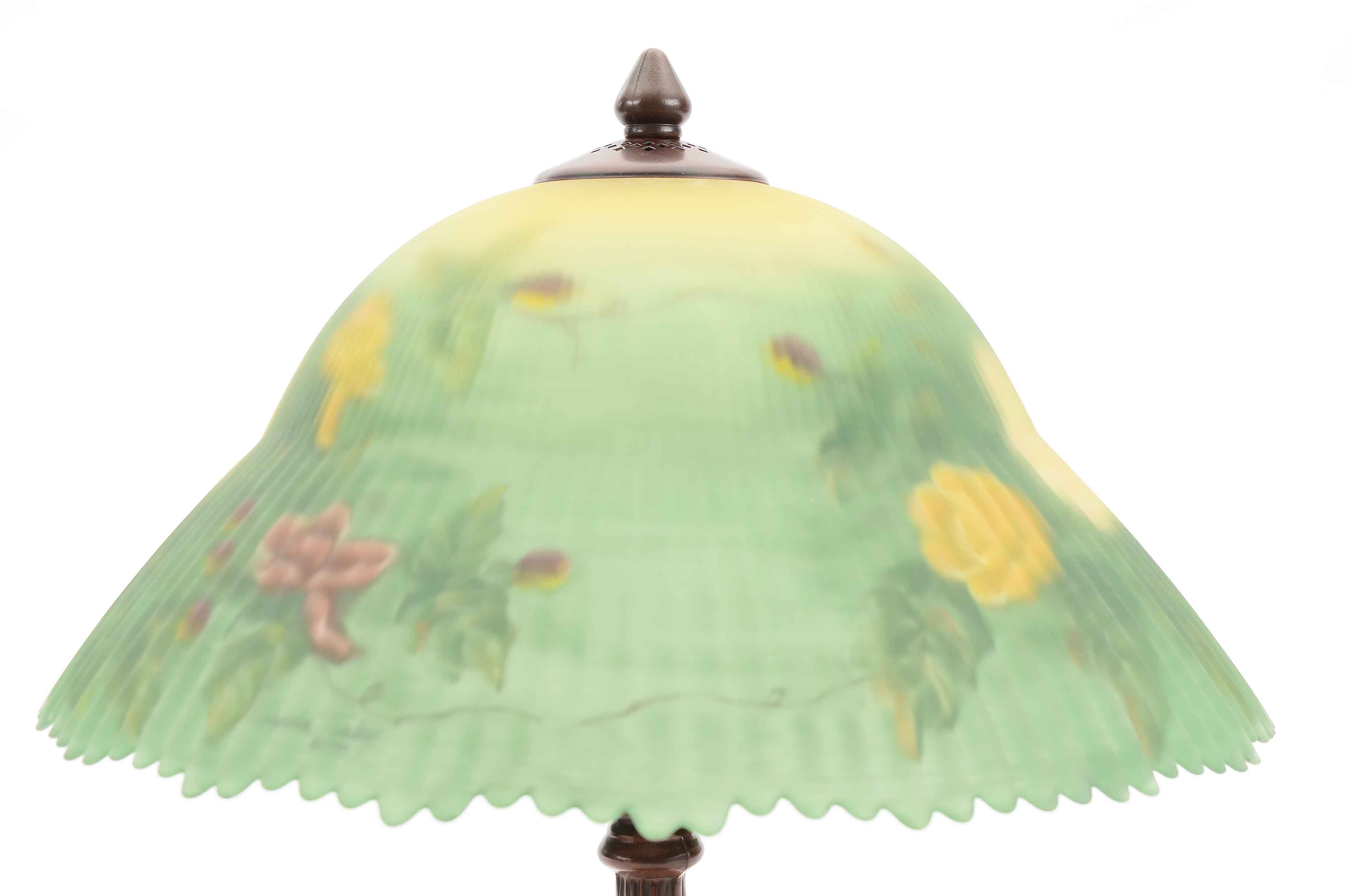 Dale Tiffany Lamp with Reverse Painted Shade