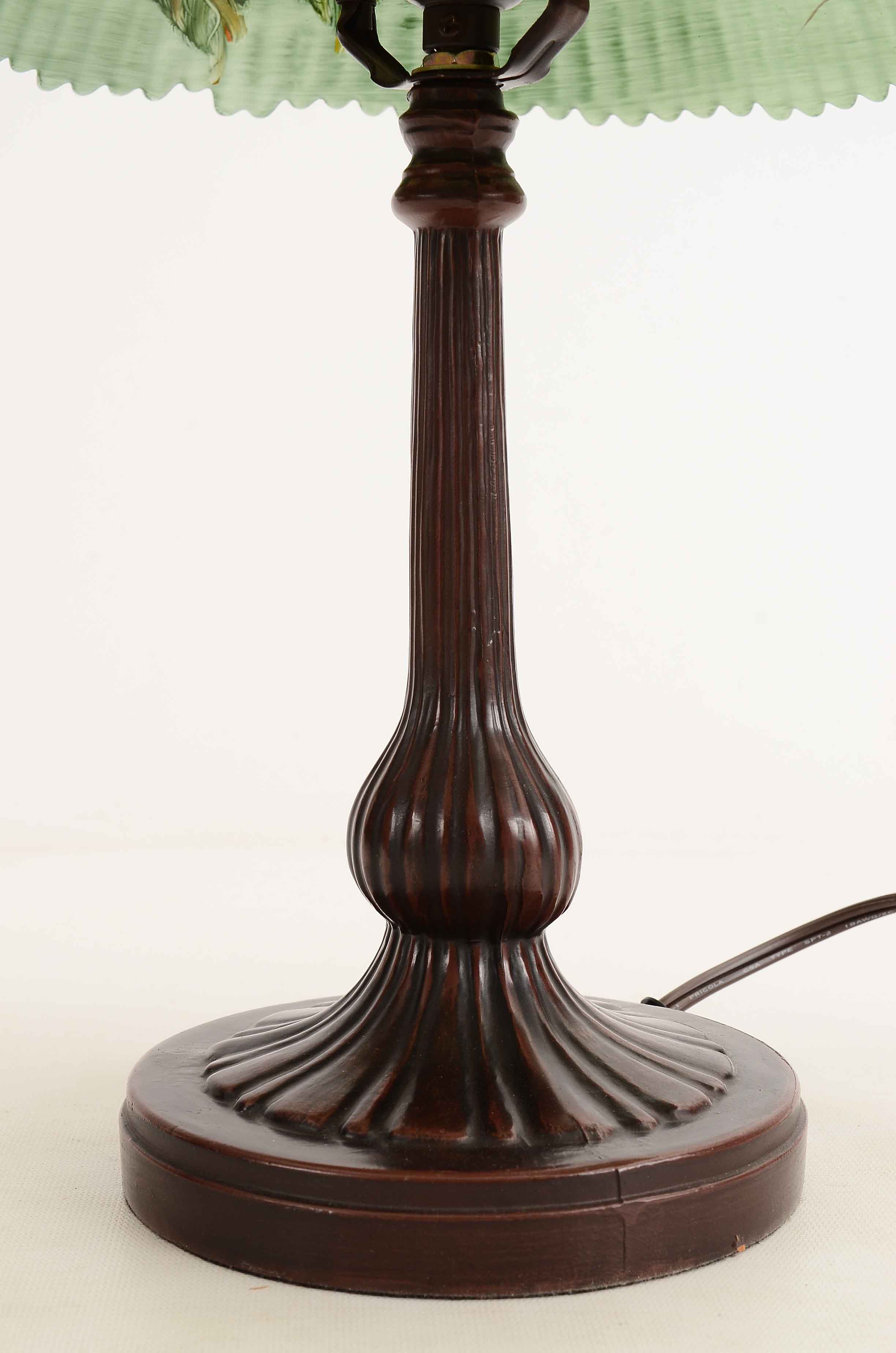 Dale Tiffany Lamp with Reverse Painted Shade