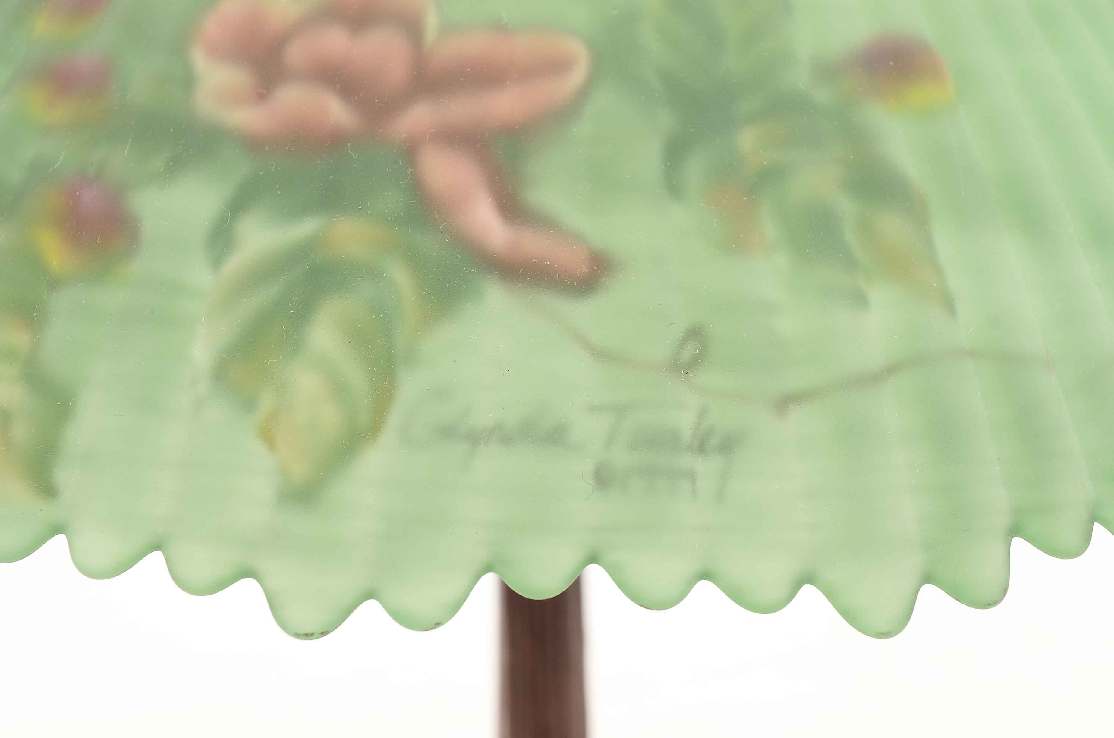 Dale Tiffany Lamp with Reverse Painted Shade