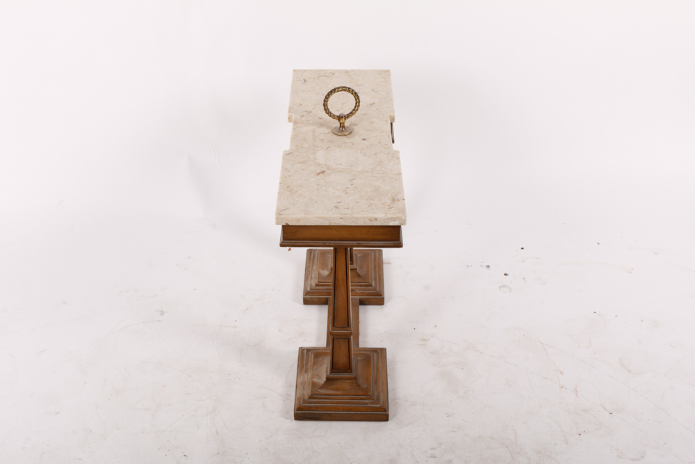 A Vintage Weiman Marble Top Stand