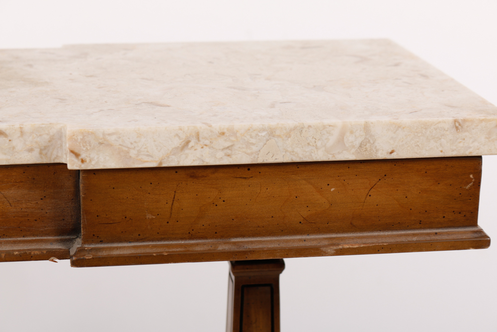 A Vintage Weiman Marble Top Stand