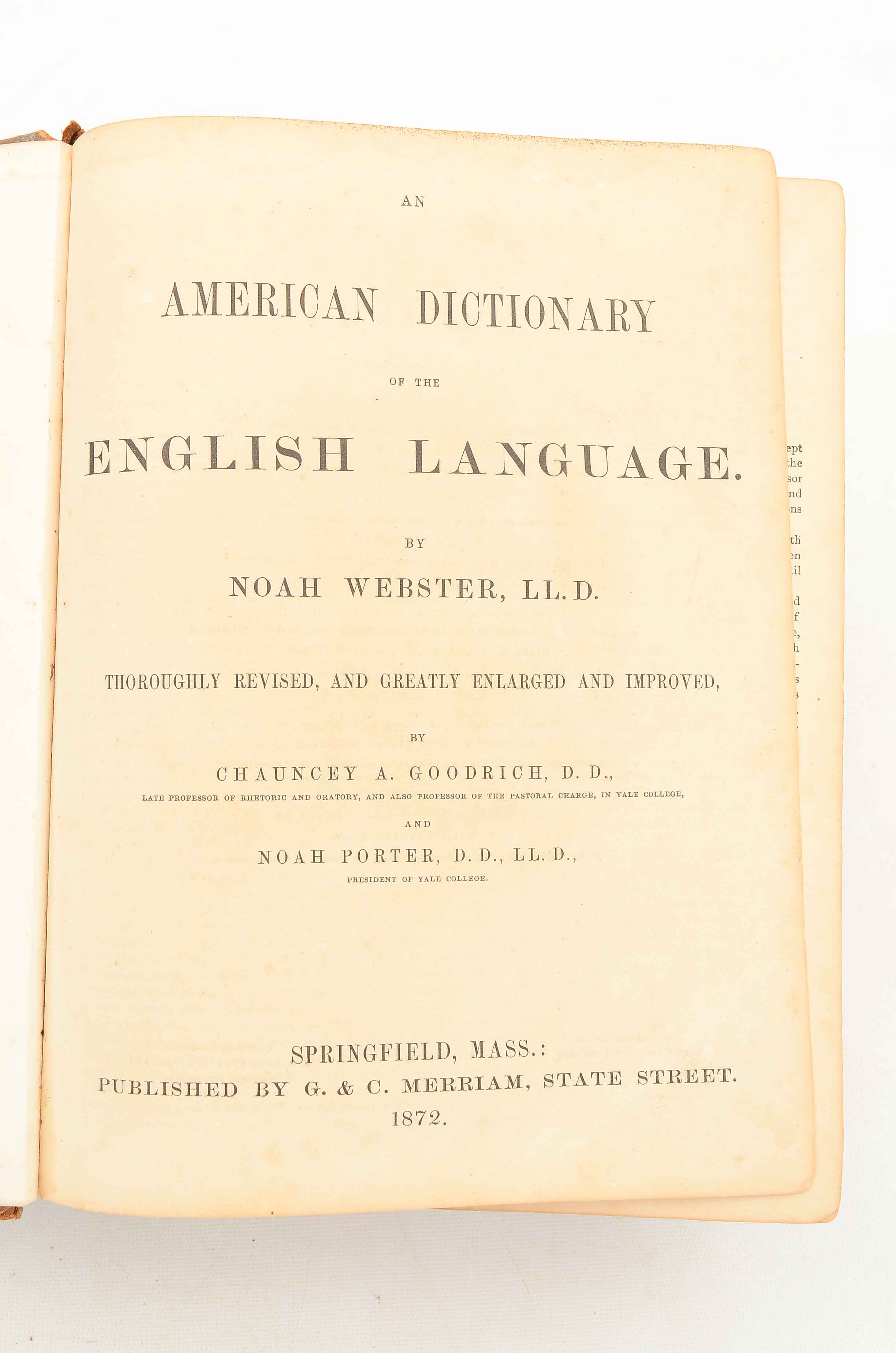 Antique Webster's Dictionary