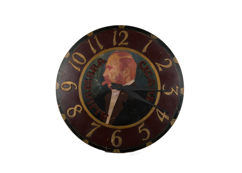"Alhambra Cigars" Faux Wall Clock Sign