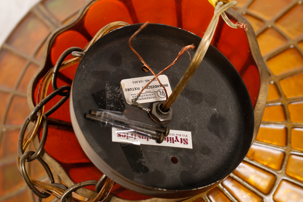 Dr. Pepper Stained Glass Pendant