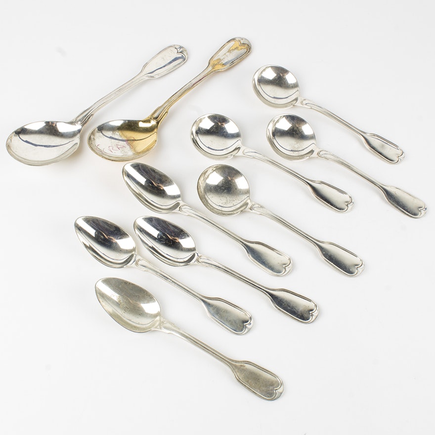 Fiddle Thread Handle Metal Spoons