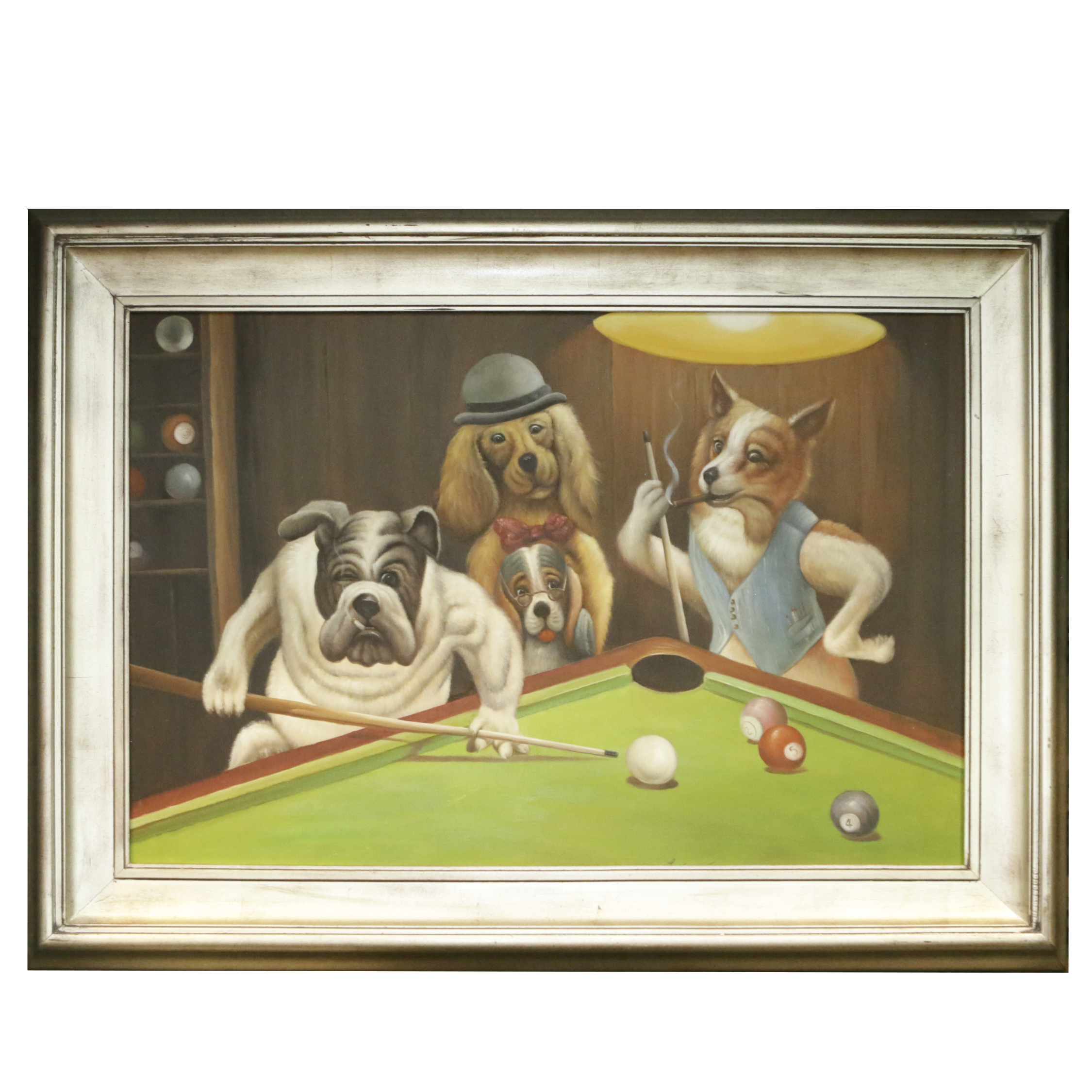 Copy Oil Painting After Arthur Sarnoff's "The Hustler"