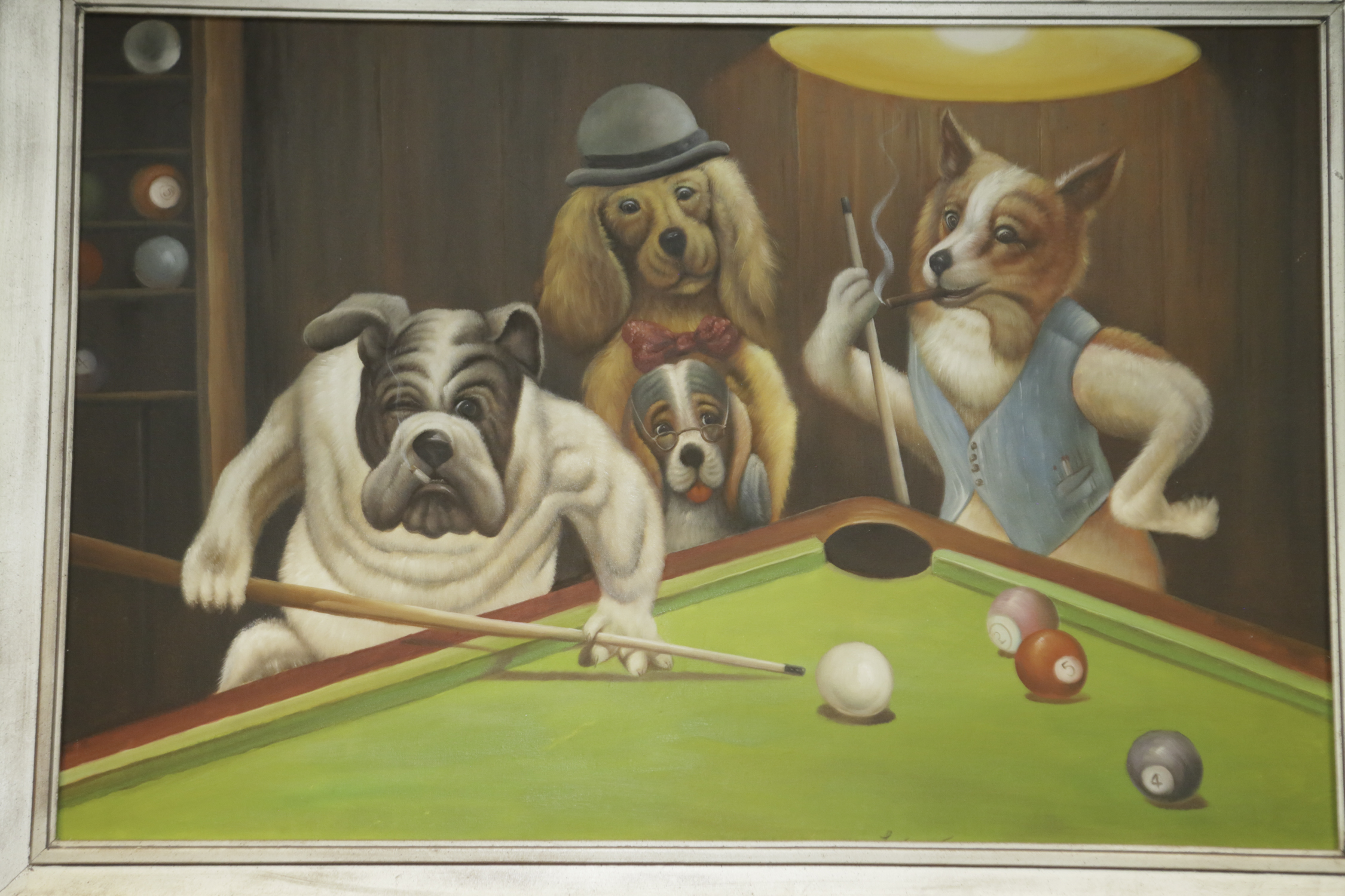 Copy Oil Painting After Arthur Sarnoff's "The Hustler"