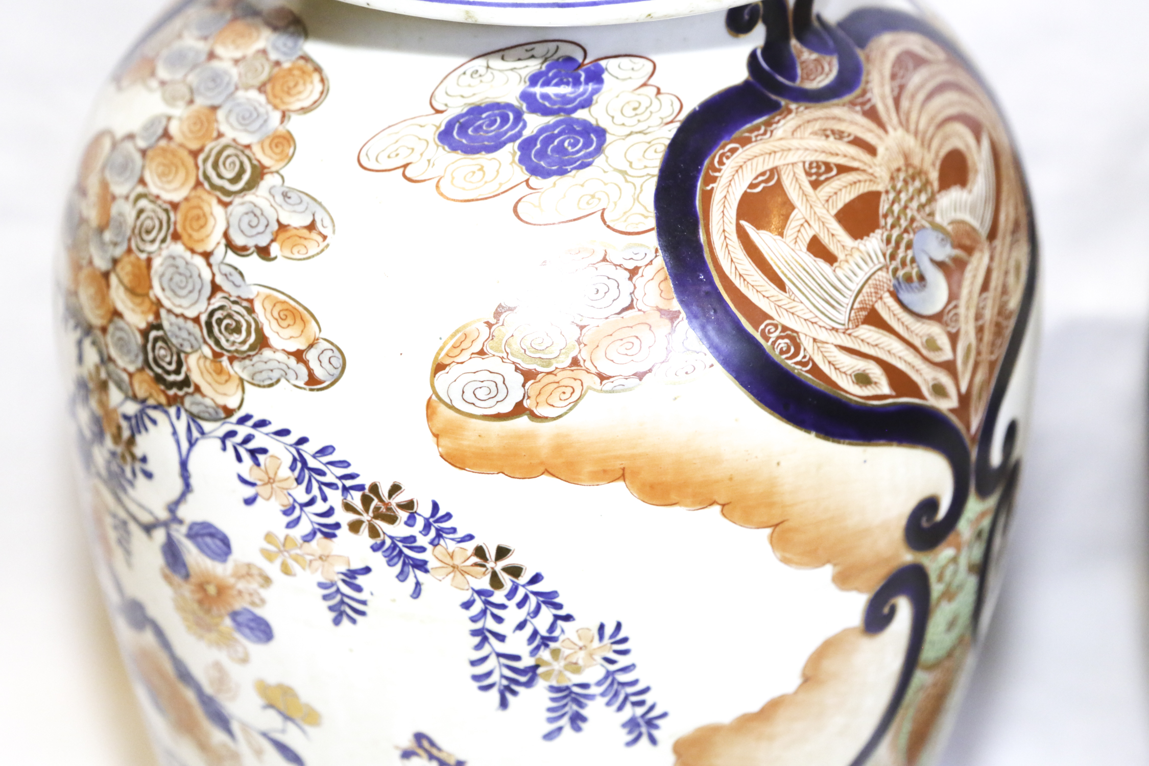 Japanese Imari Style Porcelain Ginger Jars