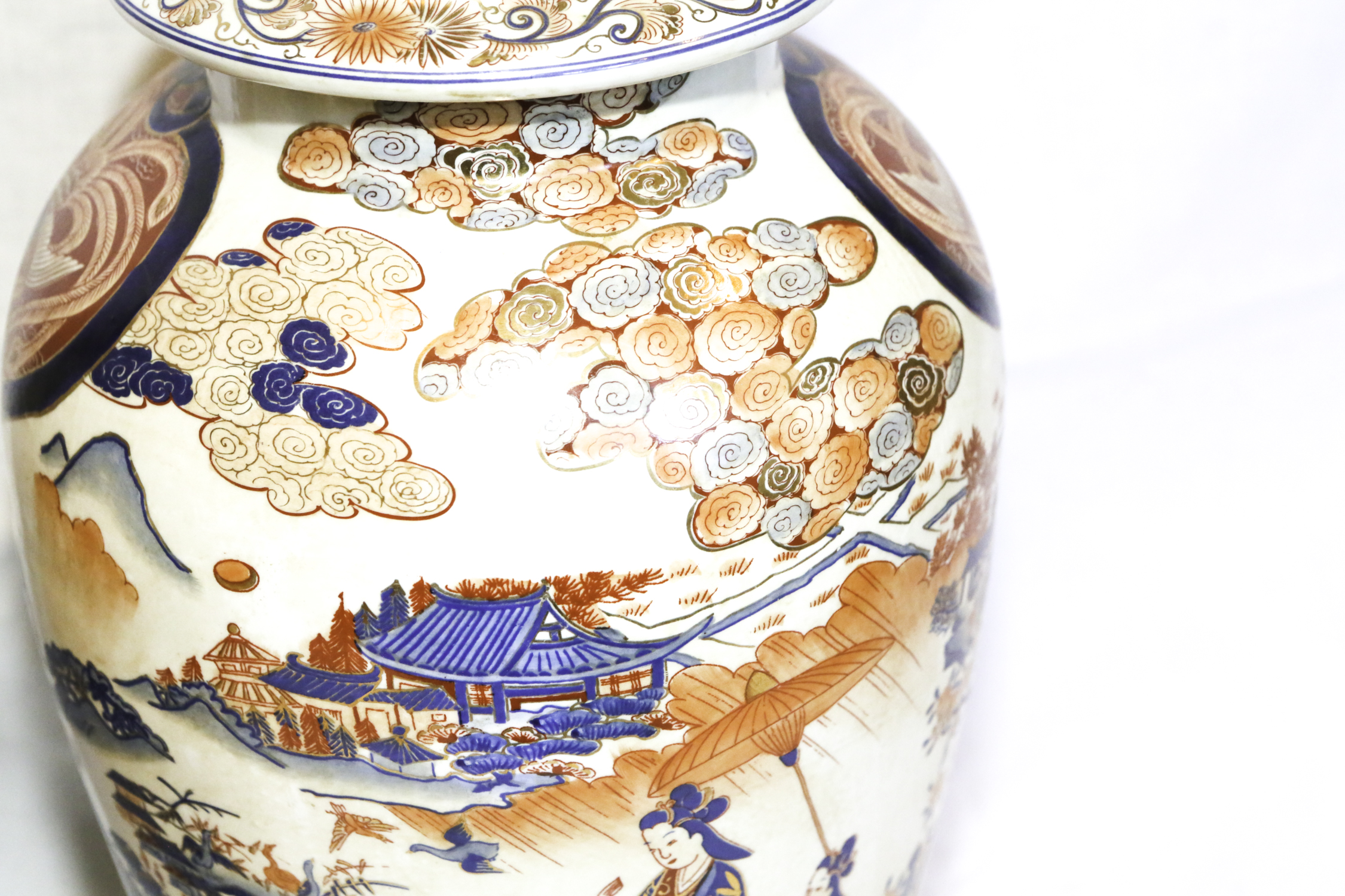 Japanese Imari Style Porcelain Ginger Jars