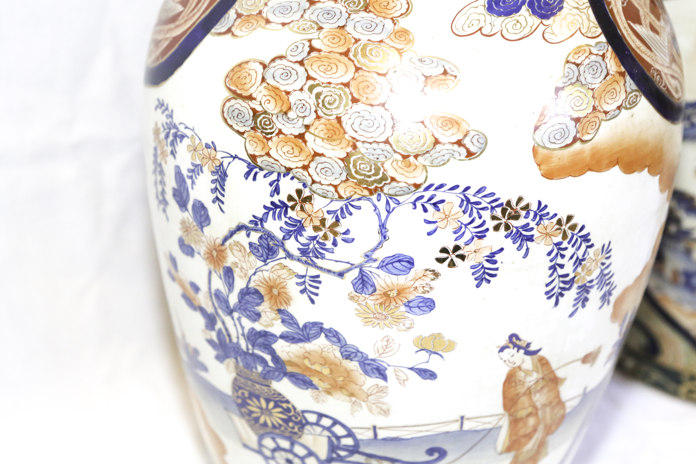 Japanese Imari Style Porcelain Ginger Jars