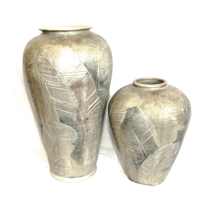 Pair of Large Ceramic Vases