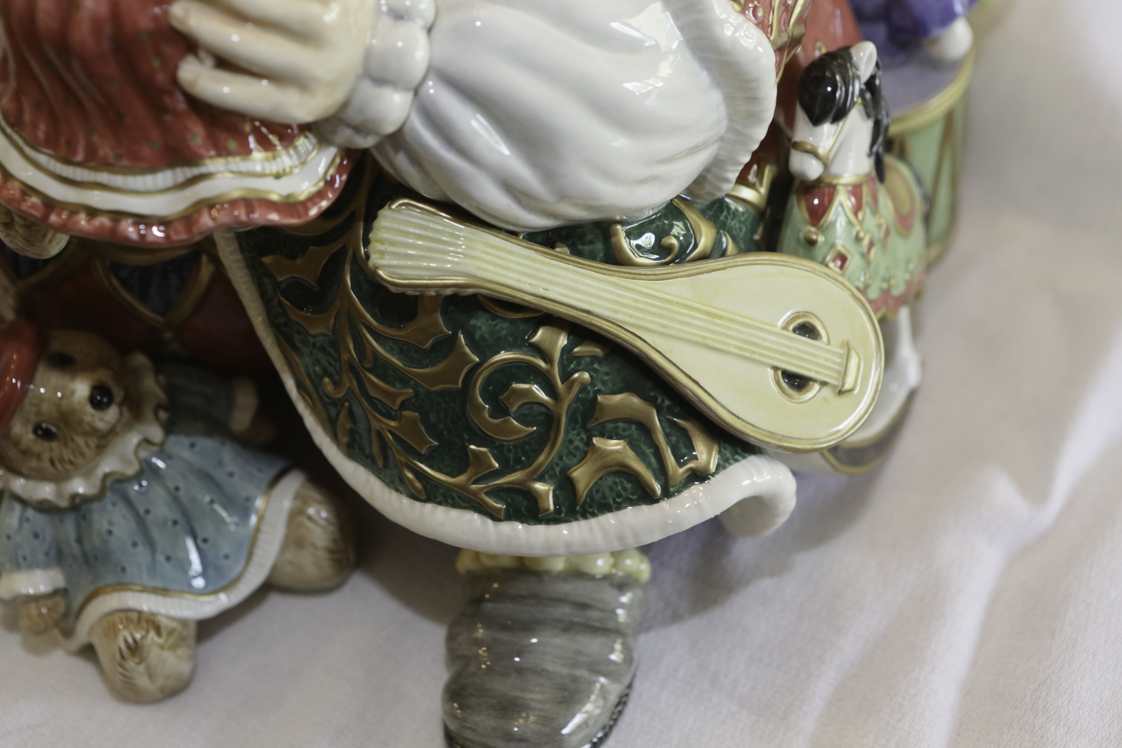 Fitz and Floyd "Christmas Court"  Porcelain Cookie Jar