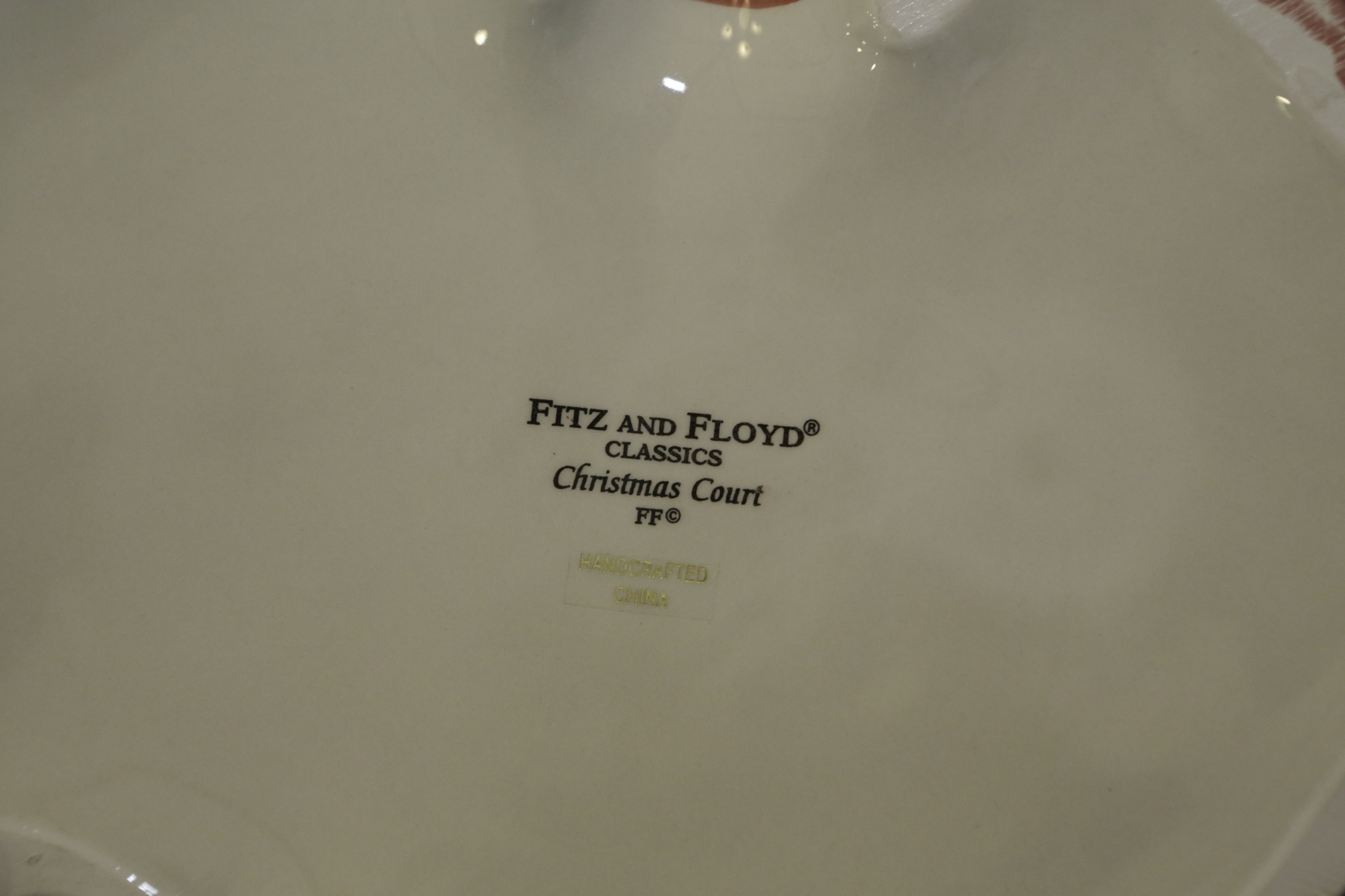 Fitz and Floyd "Christmas Court"  Porcelain Cookie Jar