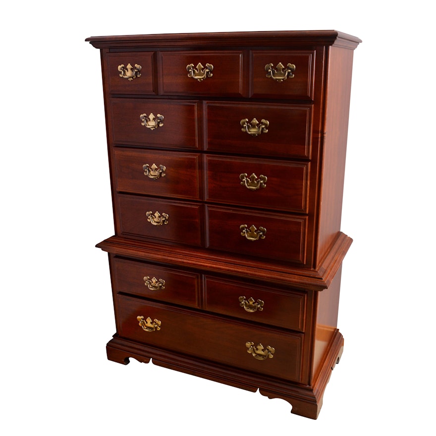 Chippendale Style Chest on Chest by American Drew