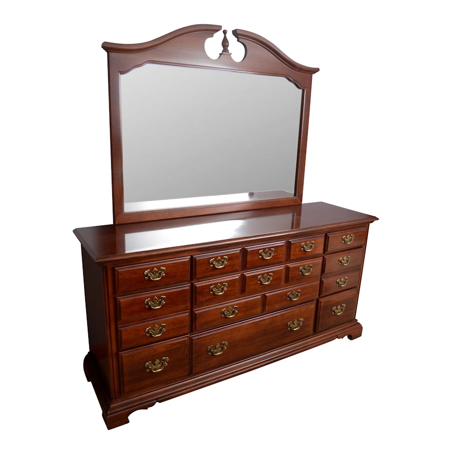 Chippendale Style Chest of Drawers with Mirror