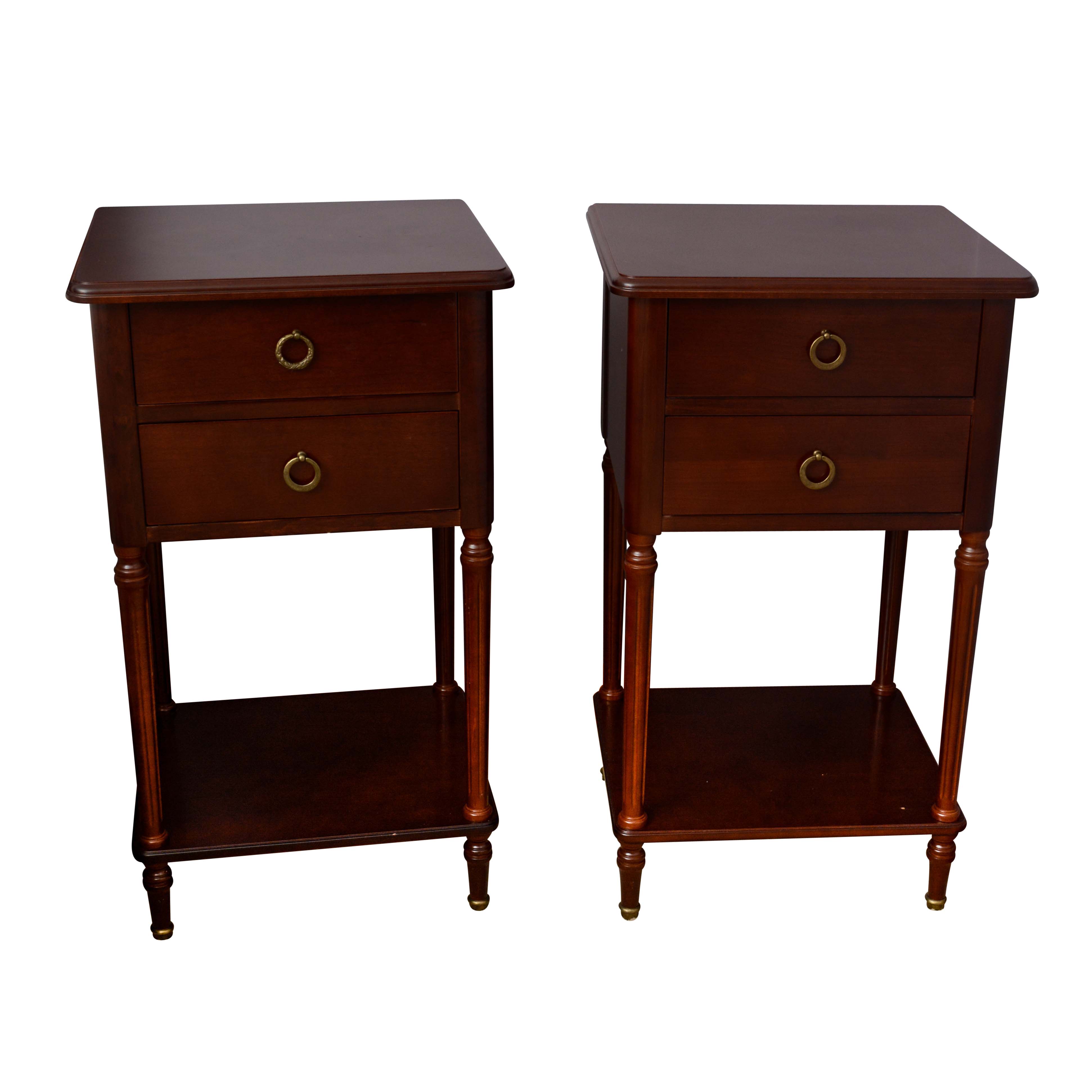 Pair of Mahogany Finish Nightstands