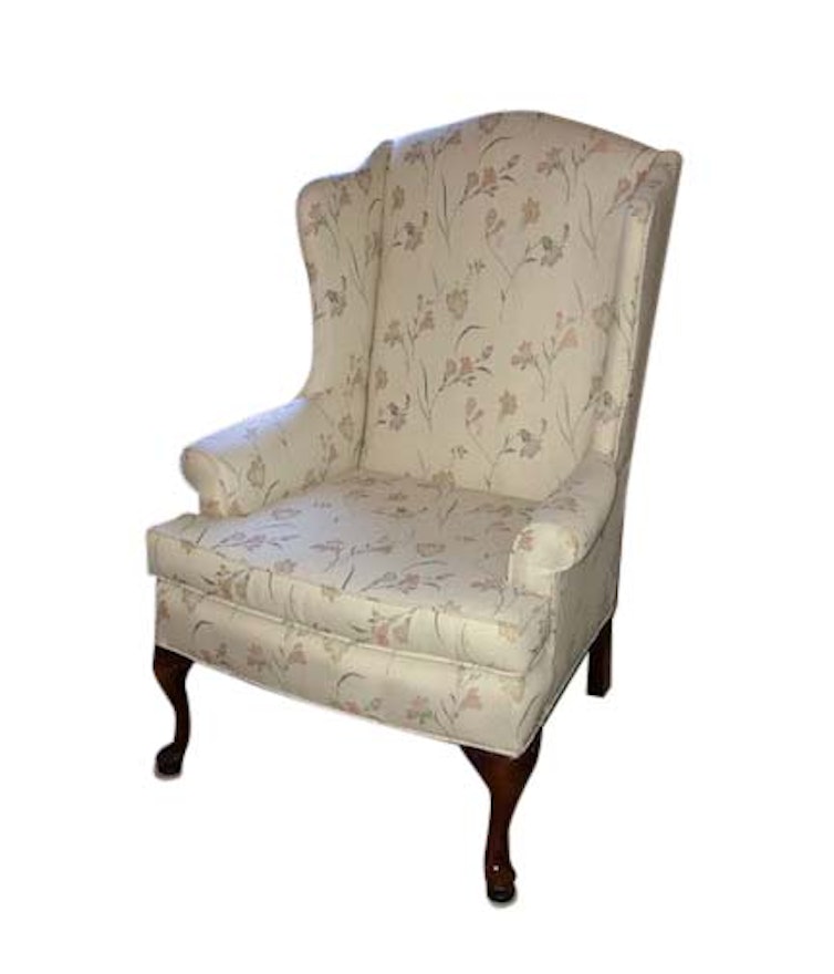 Queen Anne Style Wingback Armchair by Sam Moore Industries, Inc.