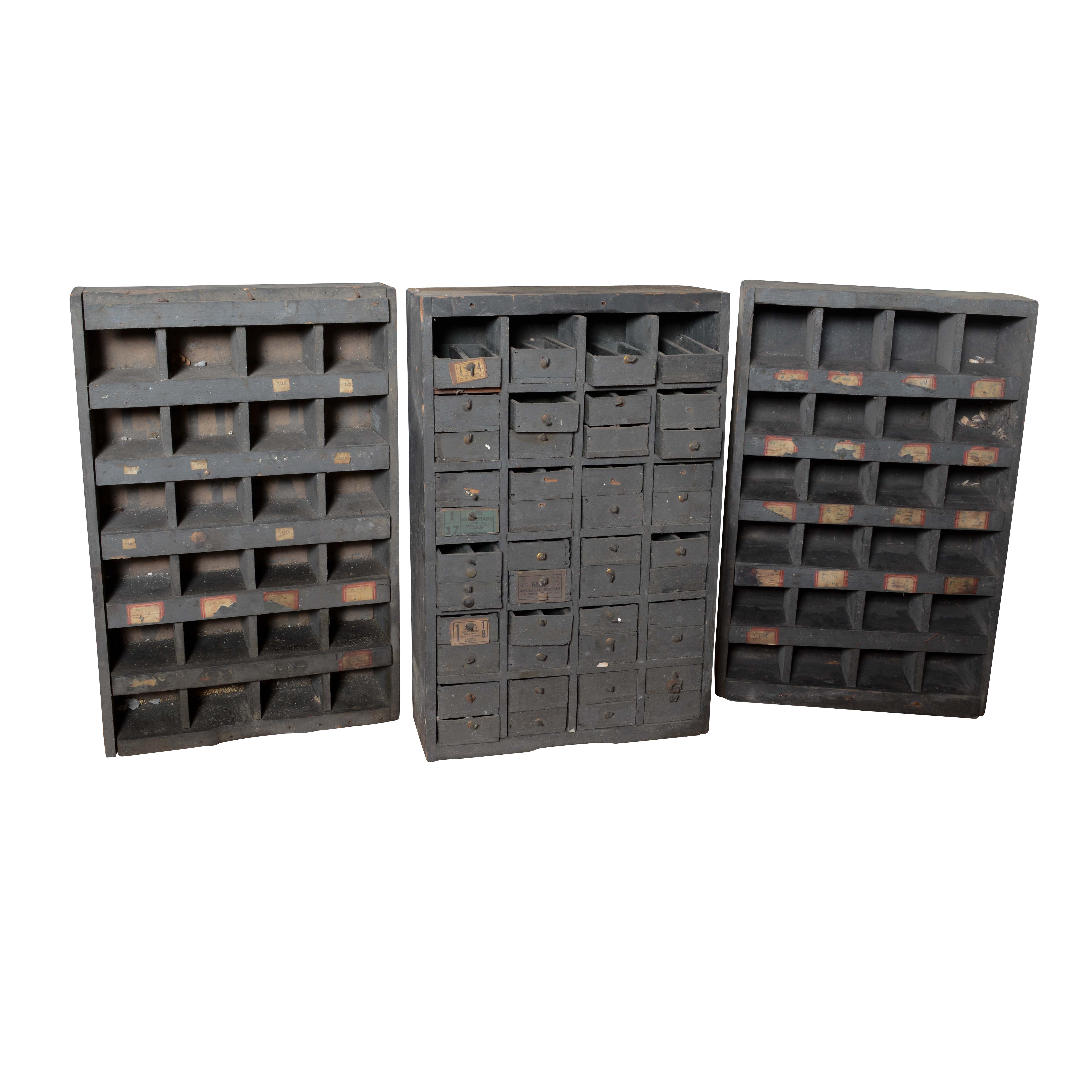 Three Hardware Cabinets