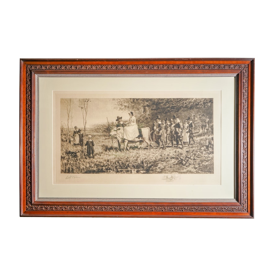 1887 Charles Yardley Turner Engraving