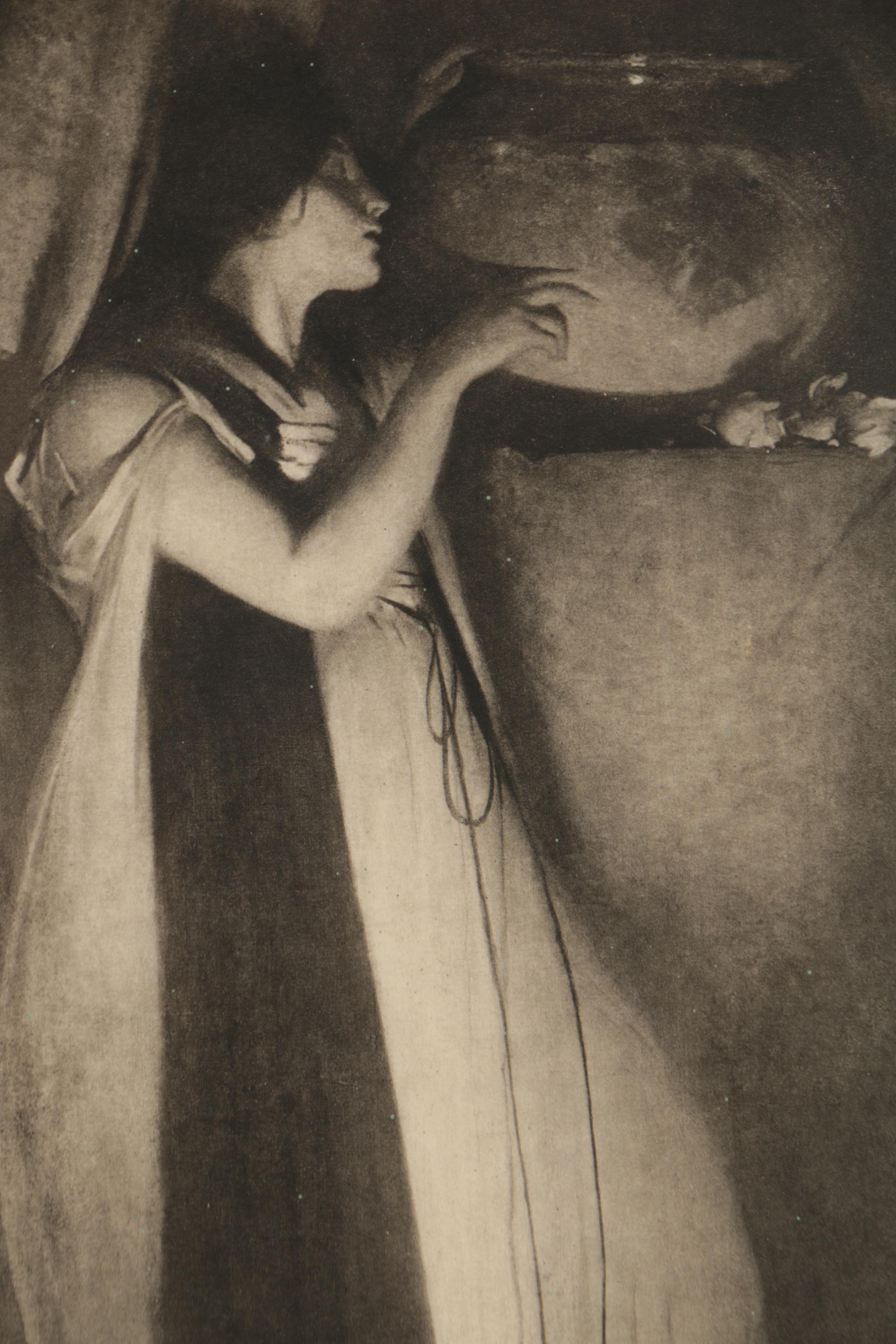 J.W. Alexander Rotogravure Print of William Holman Hunt "Isabella"