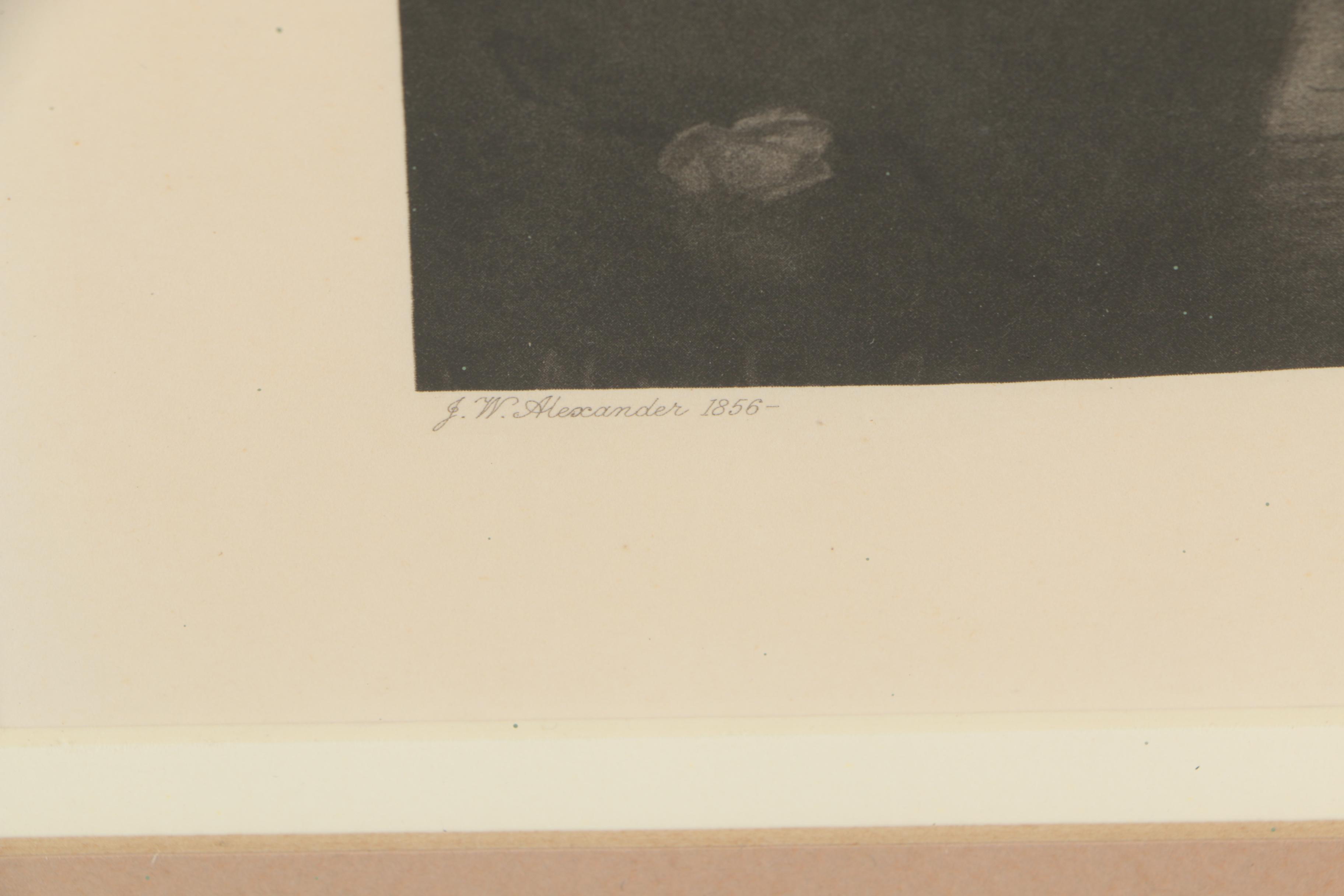 J.W. Alexander Rotogravure Print of William Holman Hunt "Isabella"