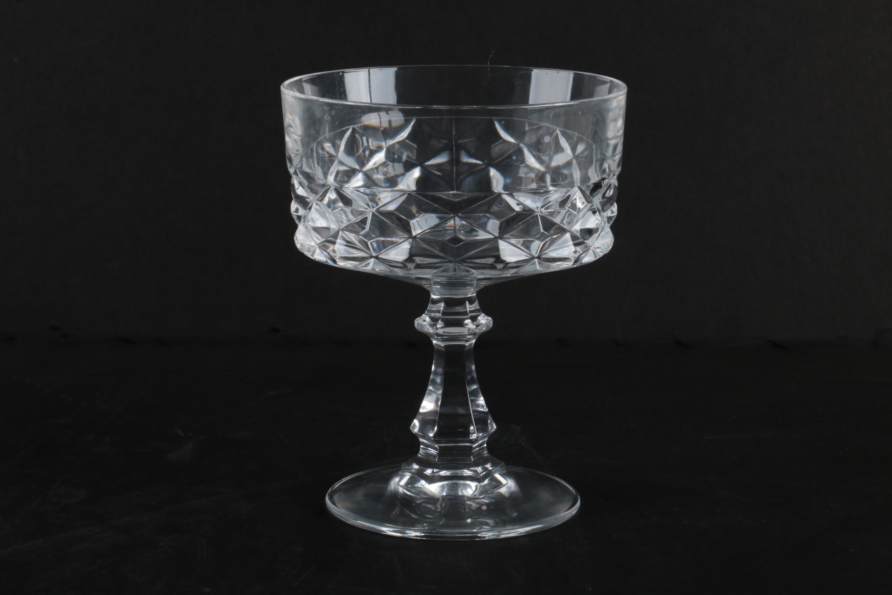 Cristal D'Arques-Durand "Diamond" Champagne Coupes