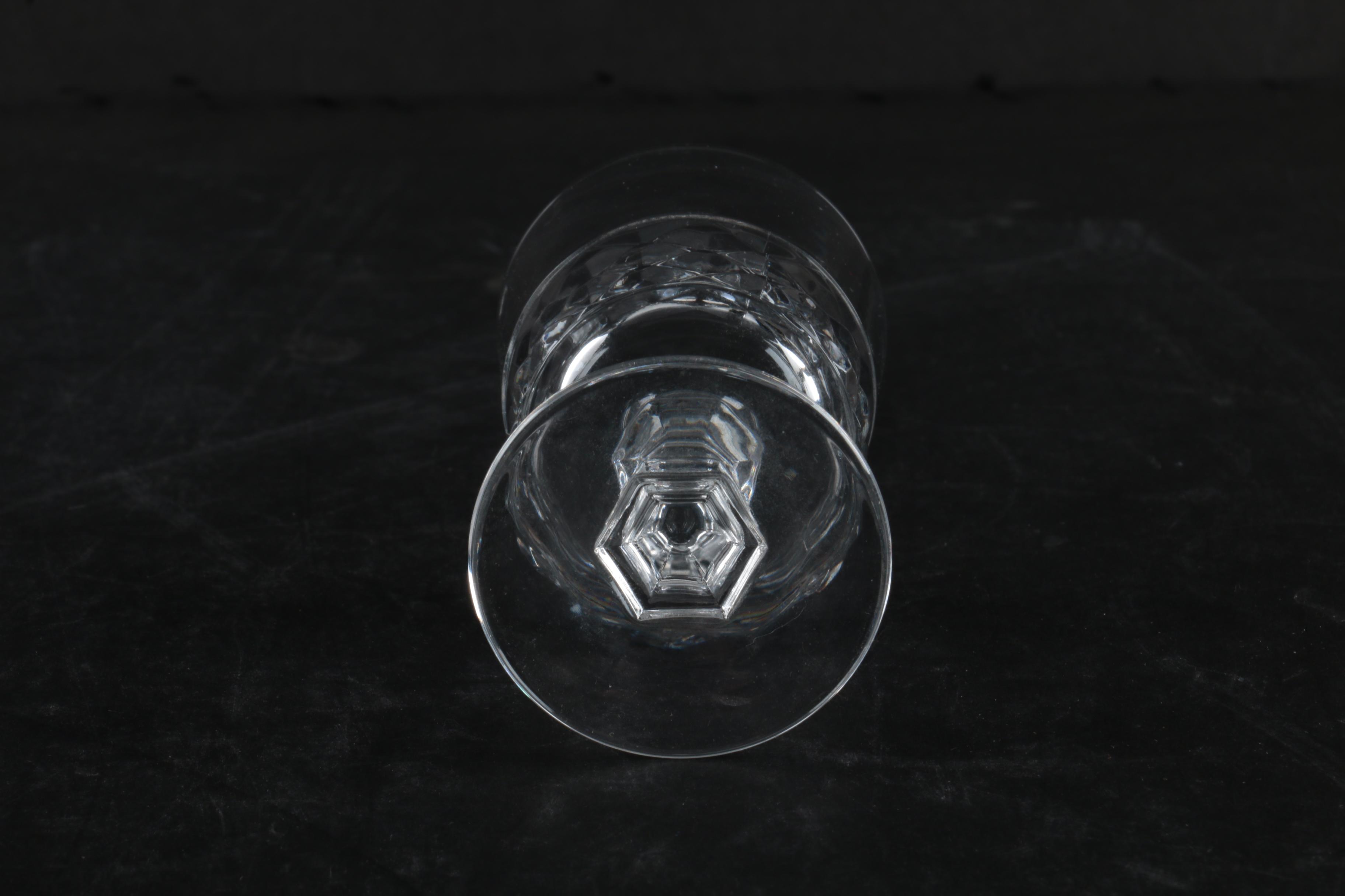 Collection of Cristal D'Arques-Durand "Diamond" Liquor Cocktail Glasses