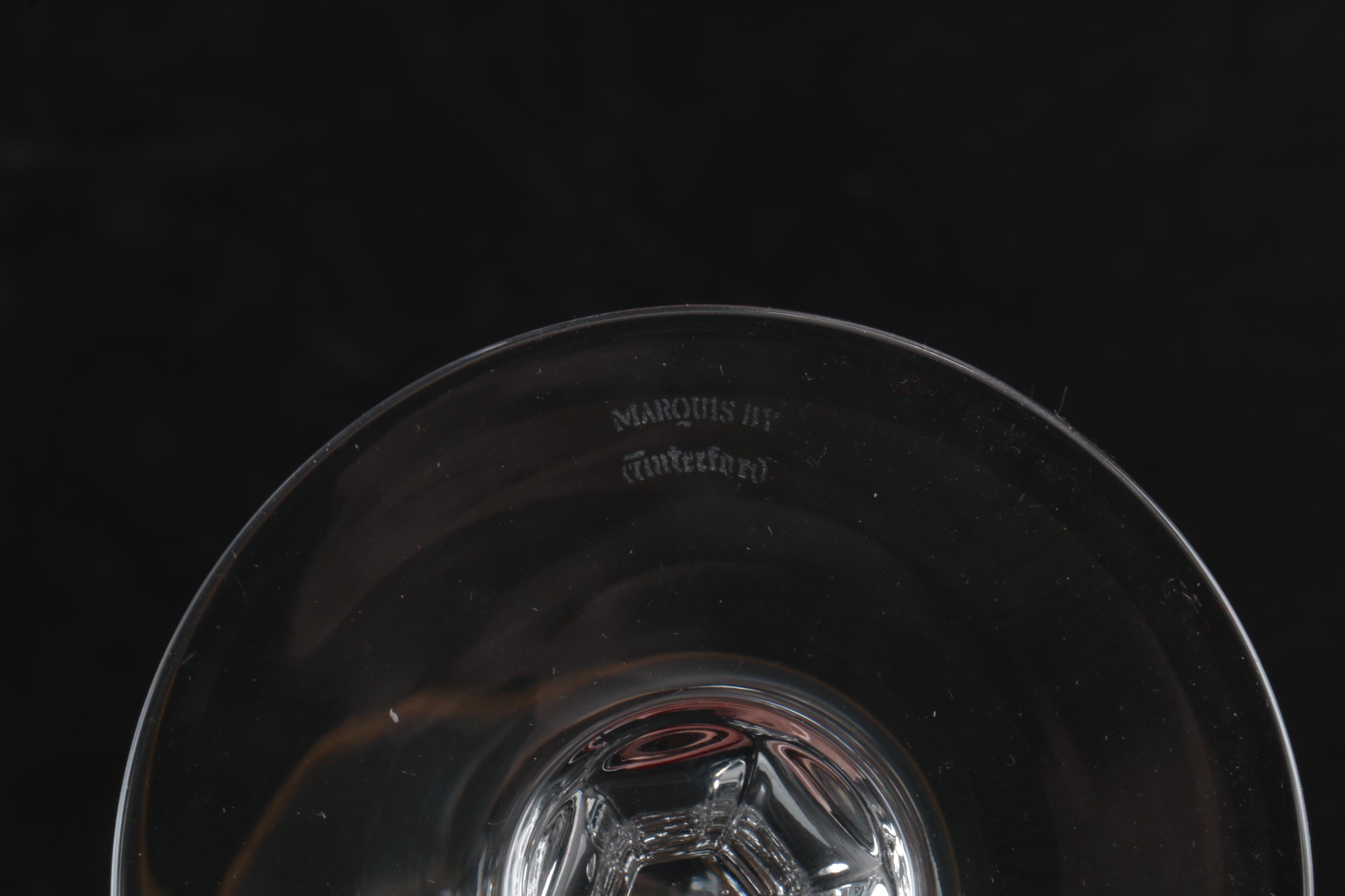 Marquis by Waterford Crystal Goblets and "Hanover Gold" Candle Holders