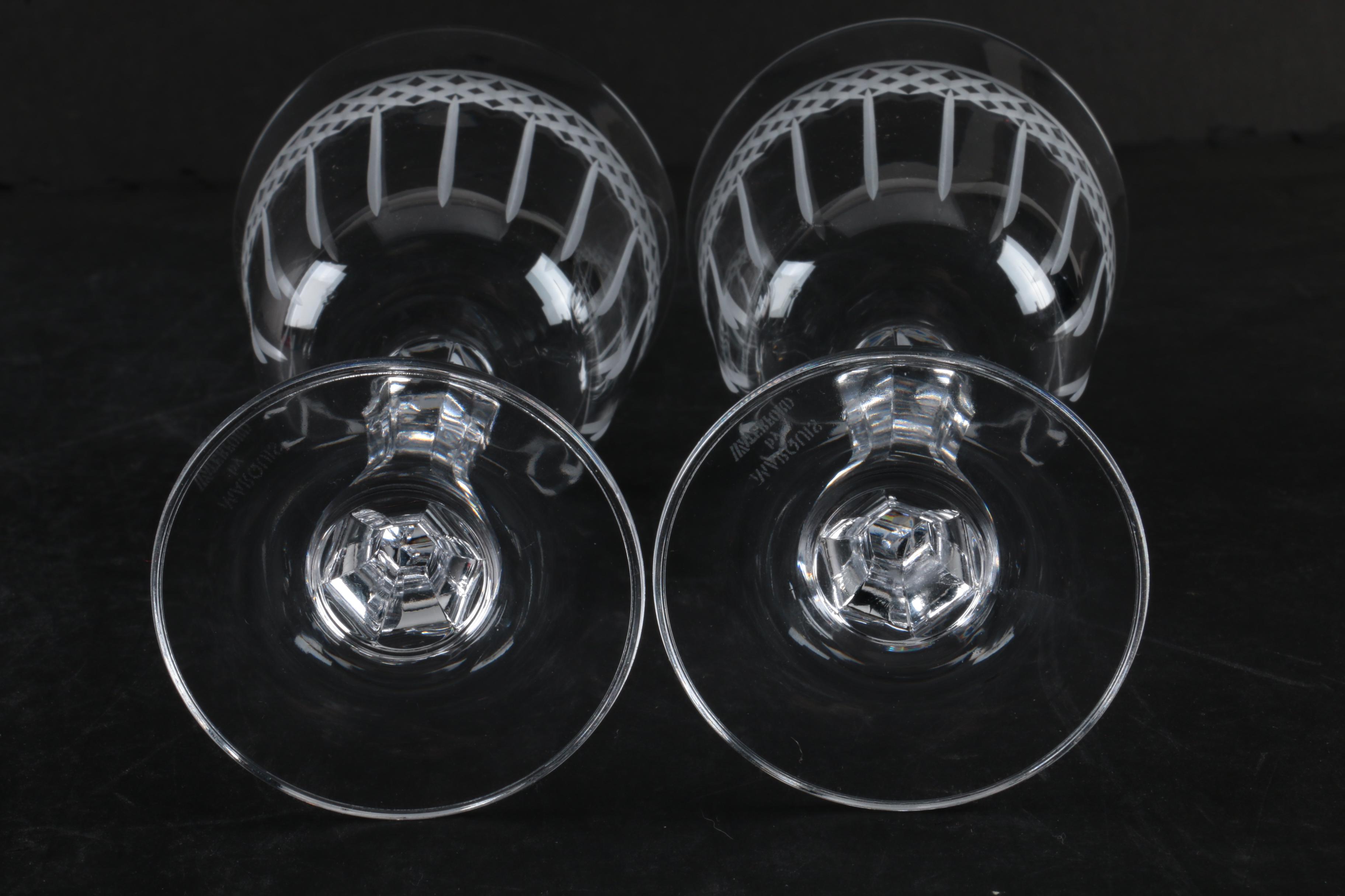 Marquis by Waterford Crystal Goblets and "Hanover Gold" Candle Holders