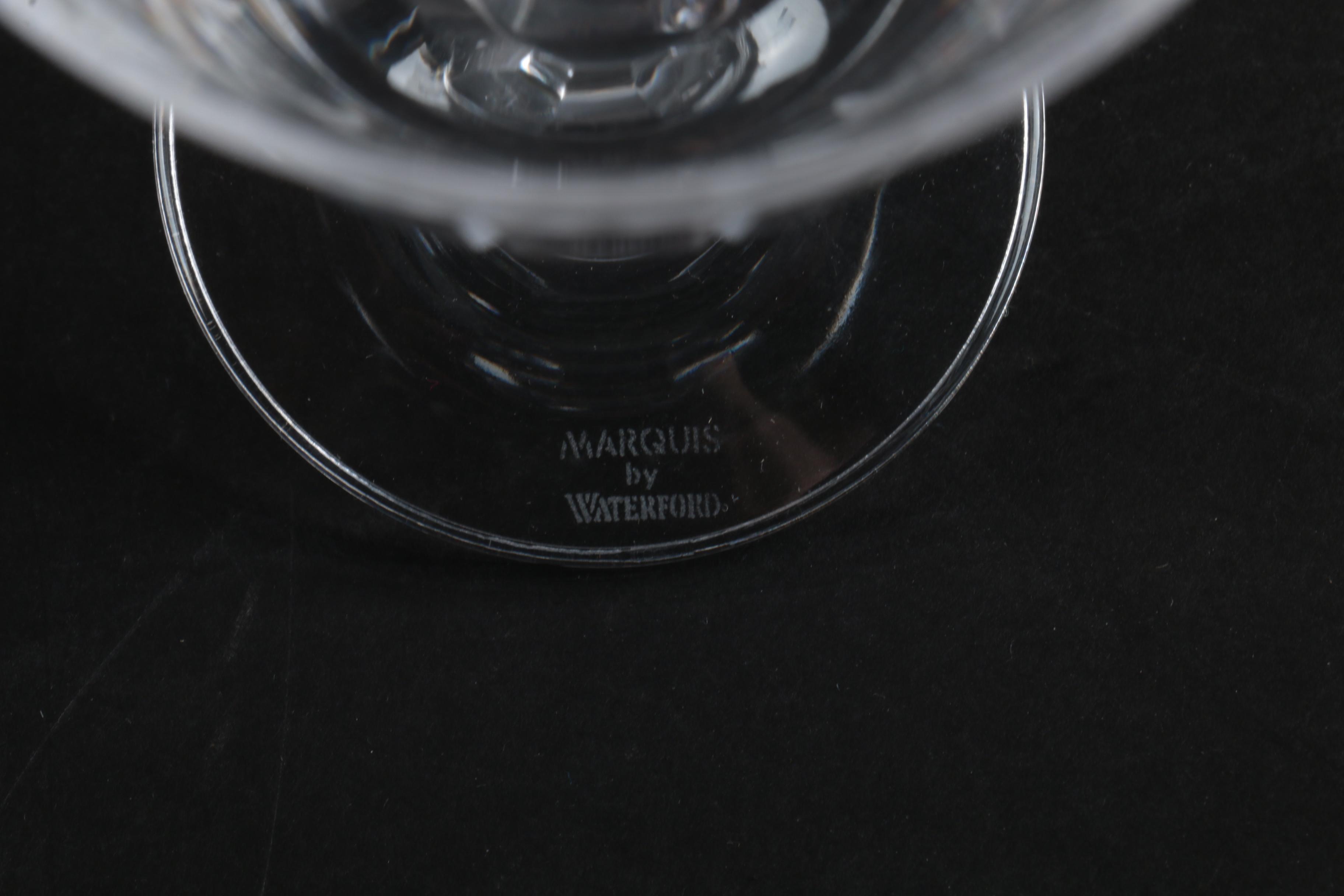 Marquis by Waterford Crystal Goblets and "Hanover Gold" Candle Holders