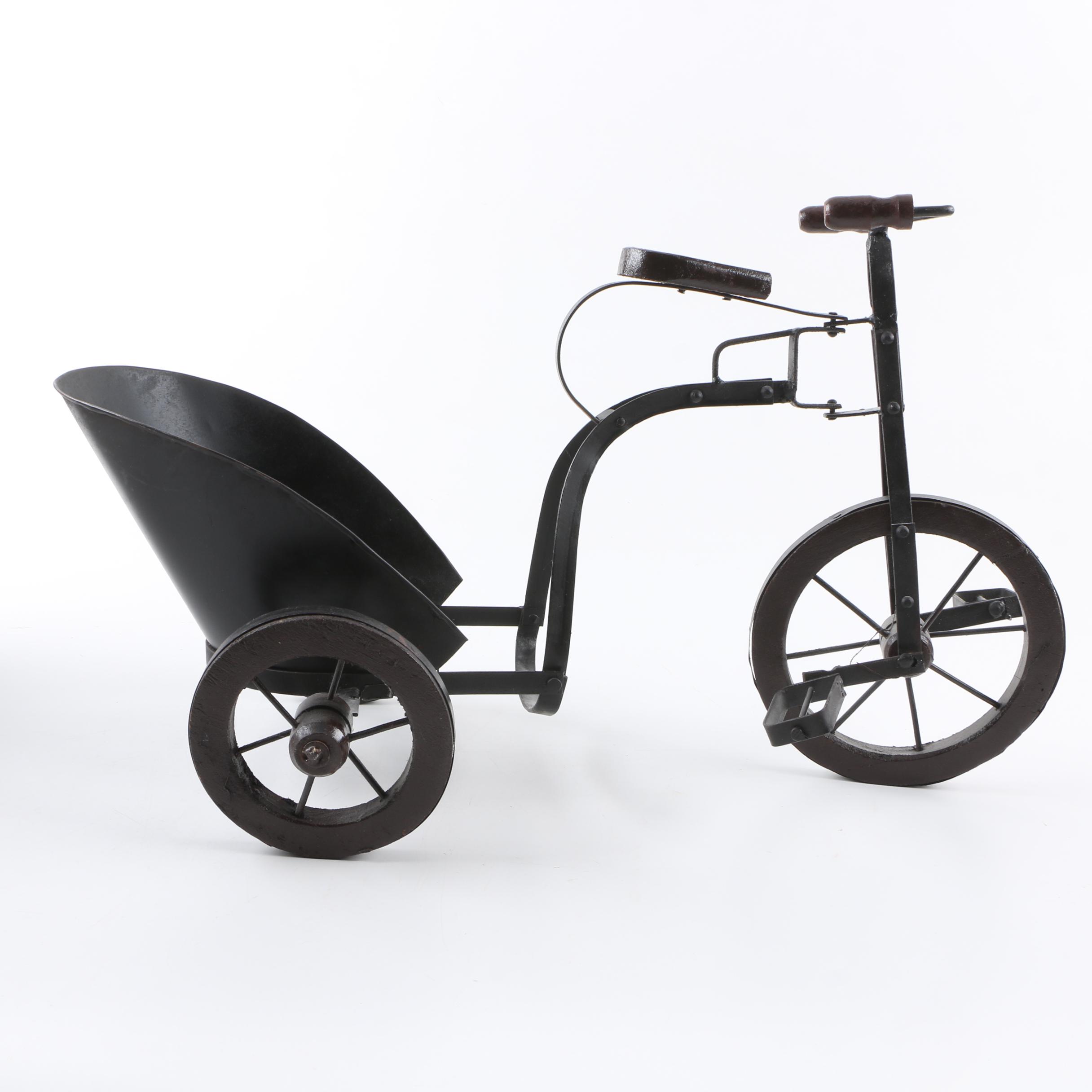 Vintage Doll Pram and Tricyle with Doll Cart