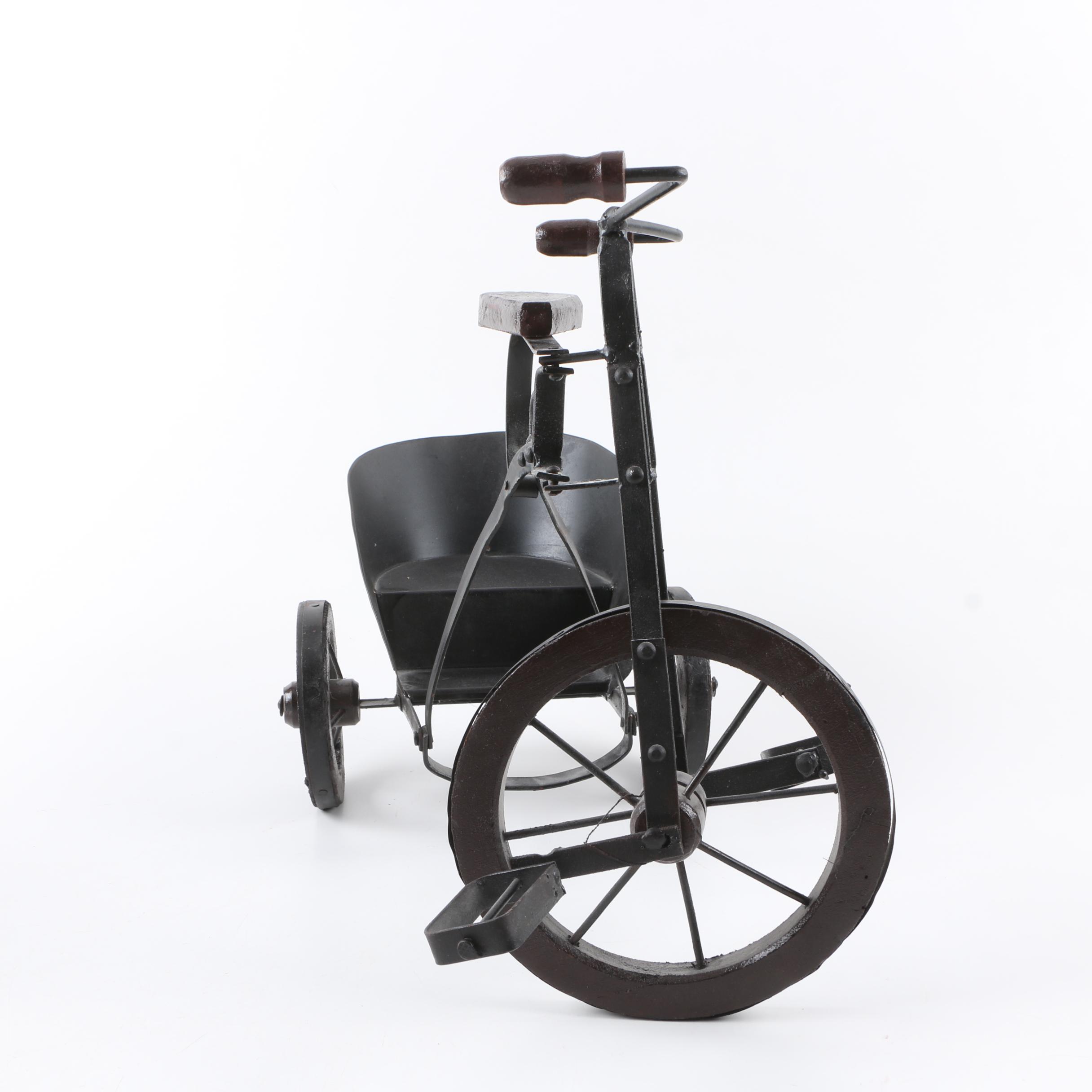 Vintage Doll Pram and Tricyle with Doll Cart