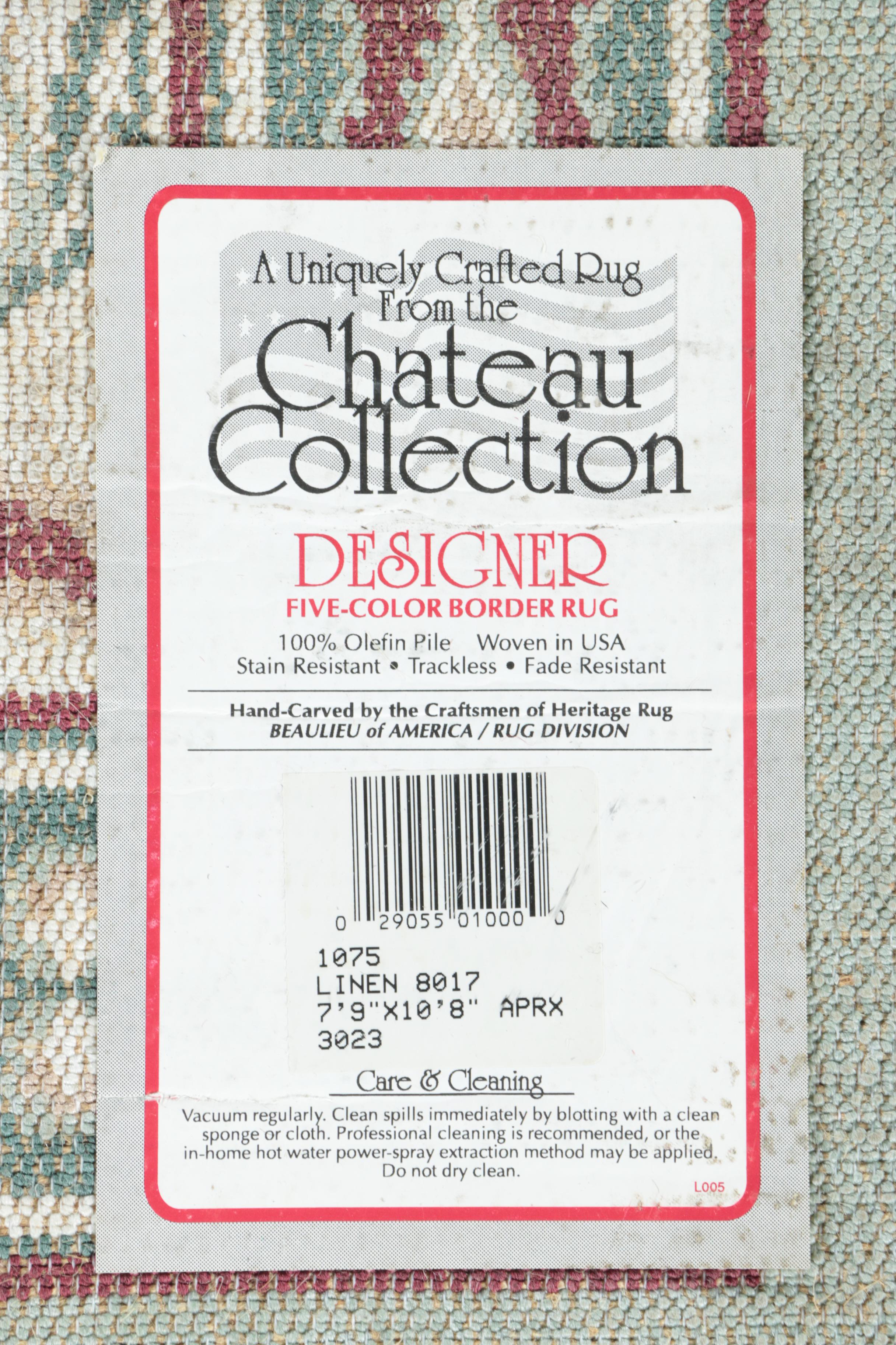 Power-Loomed "Chateau Collection" Area Rug by The Craftsmen of the Heritage Rug