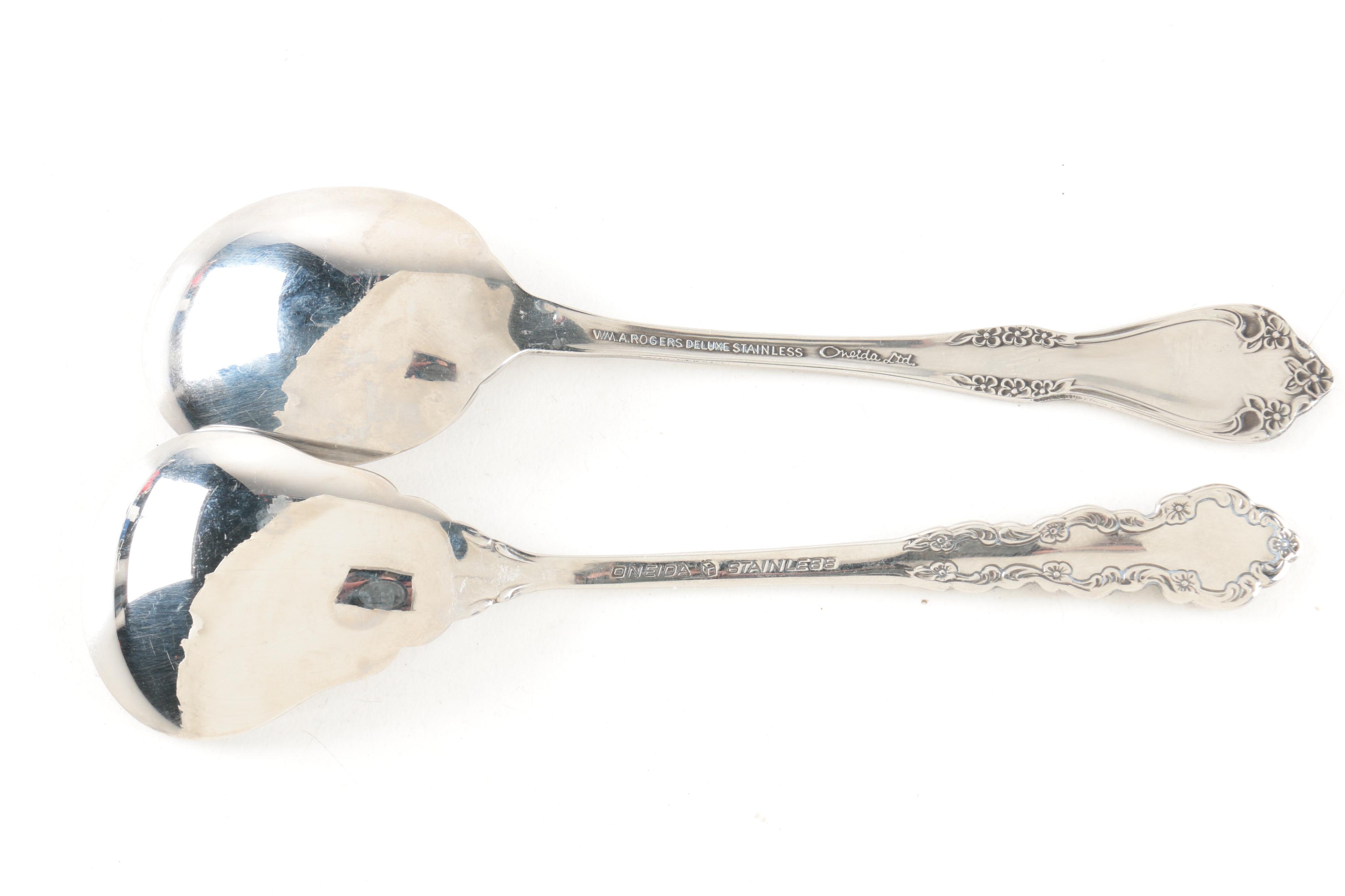 Oneida Stainless and Crown Silver Co. Silver-Plated Spoons