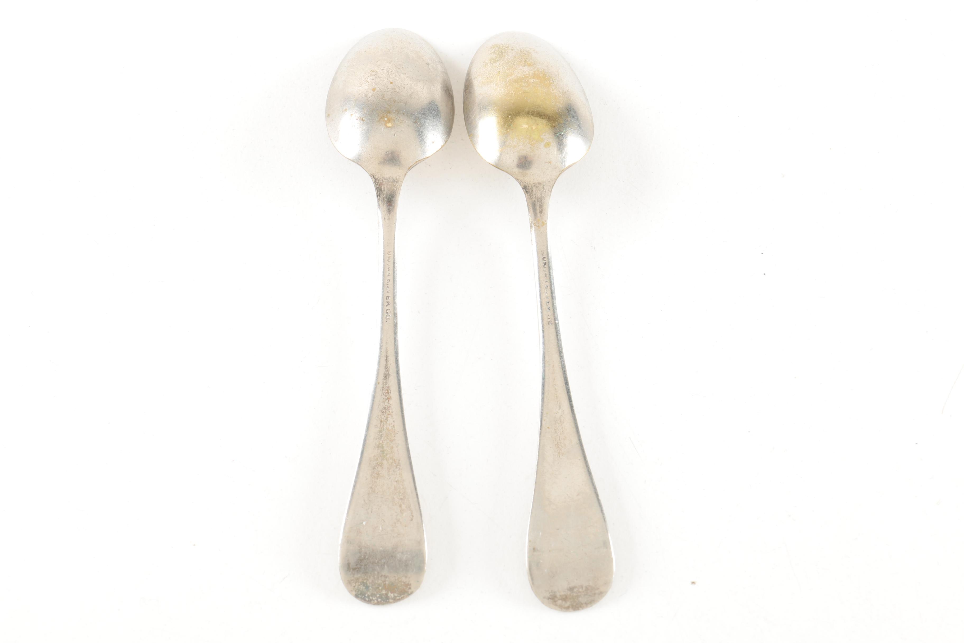 Oneida Stainless and Crown Silver Co. Silver-Plated Spoons