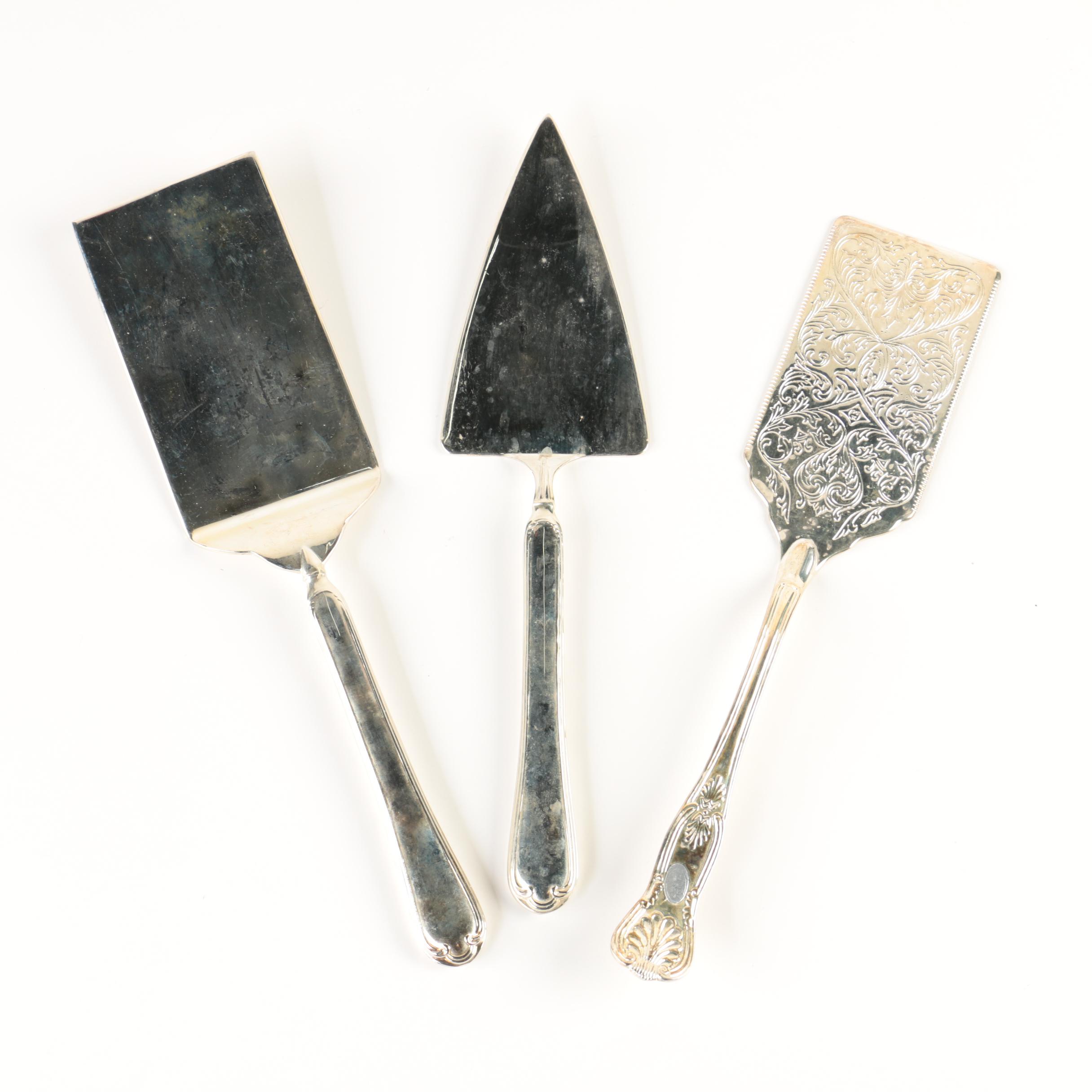 Hong Kong Silver Plate Casserole Server and Other Servers