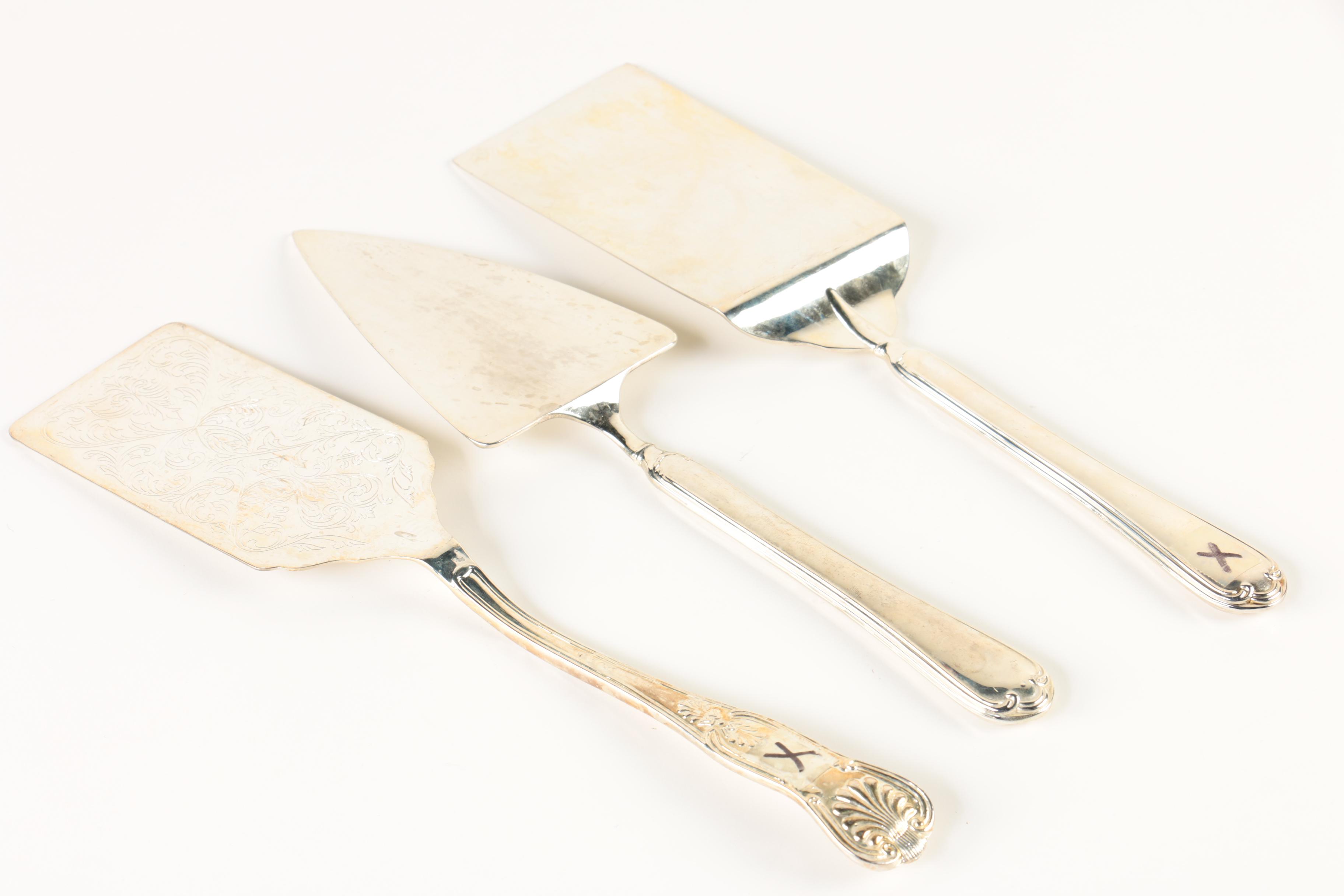 Hong Kong Silver Plate Casserole Server and Other Servers