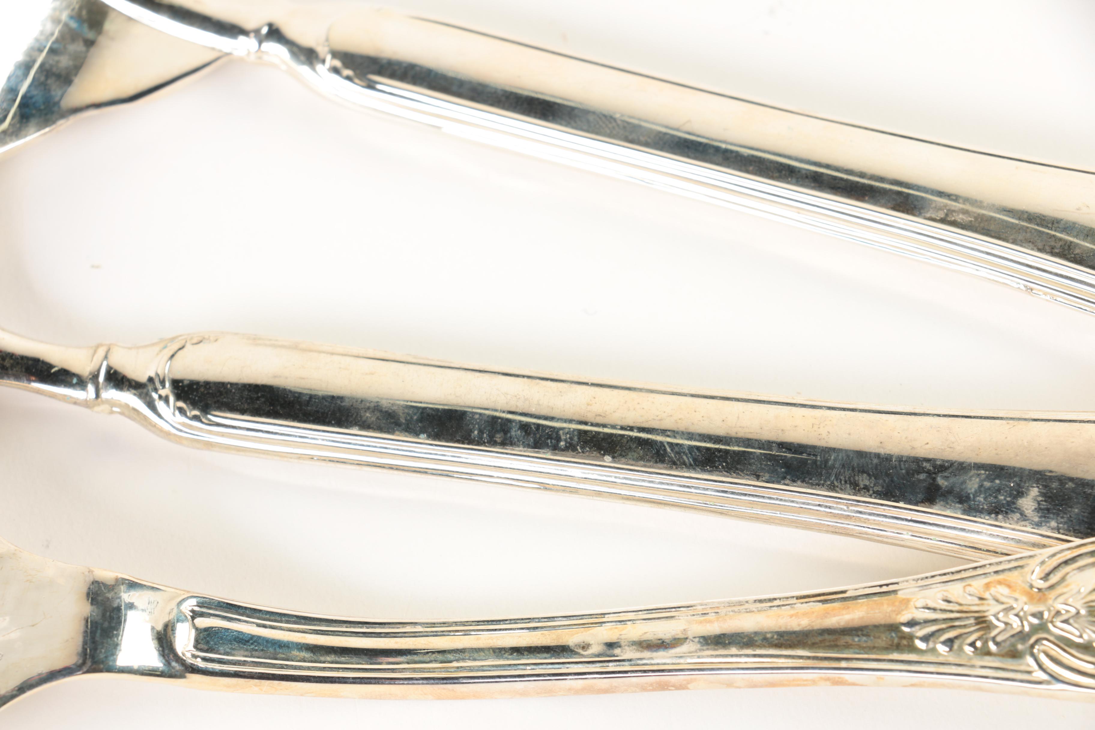 Hong Kong Silver Plate Casserole Server and Other Servers