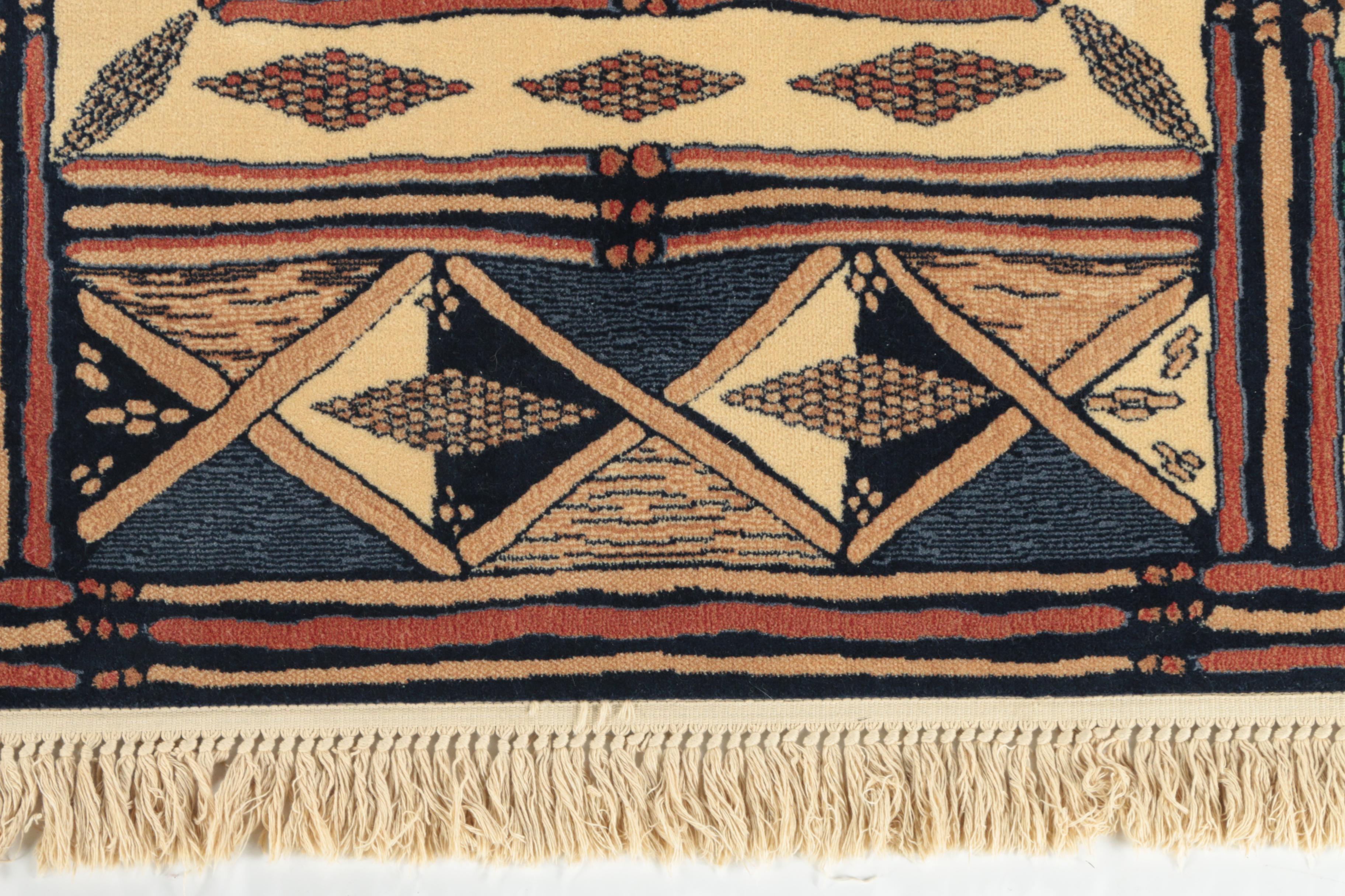 Power-Loomed Capel "Deco-Zula" Wool Area Rug