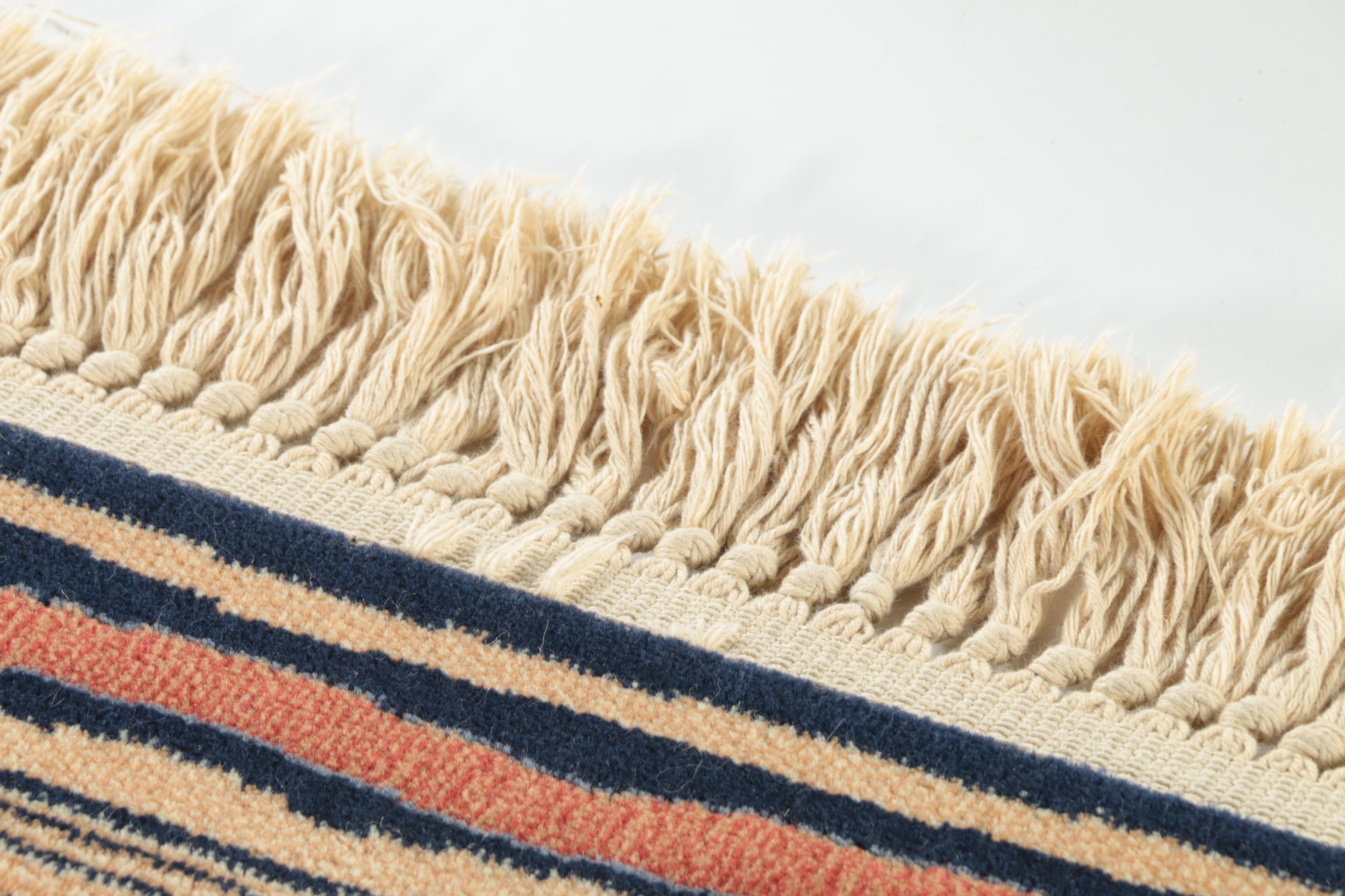 Power-Loomed Capel "Deco-Zula" Wool Area Rug