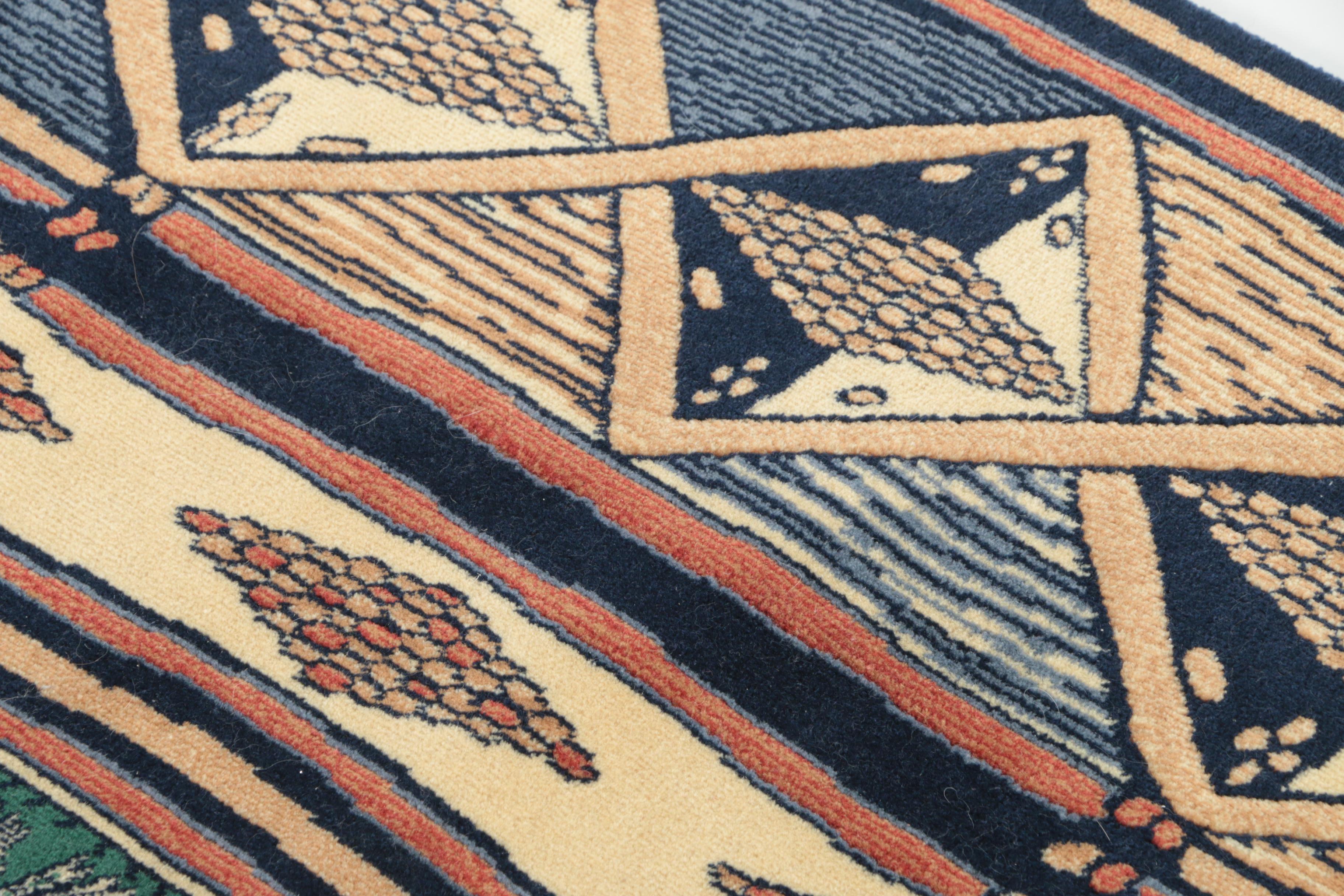 Power-Loomed Capel "Deco-Zula" Wool Area Rug